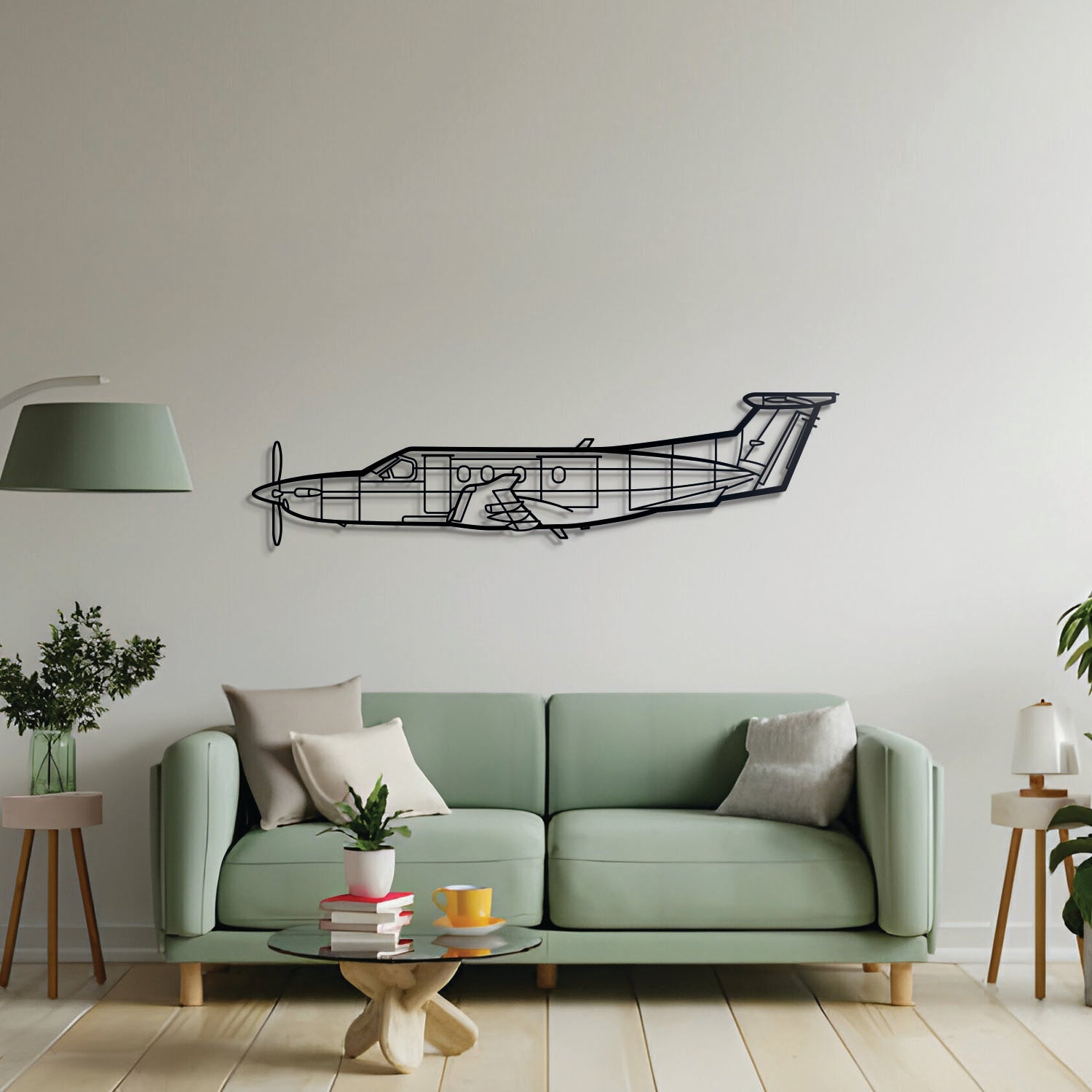 PC-12 Metal Aircraft Wall Art - NCP0117