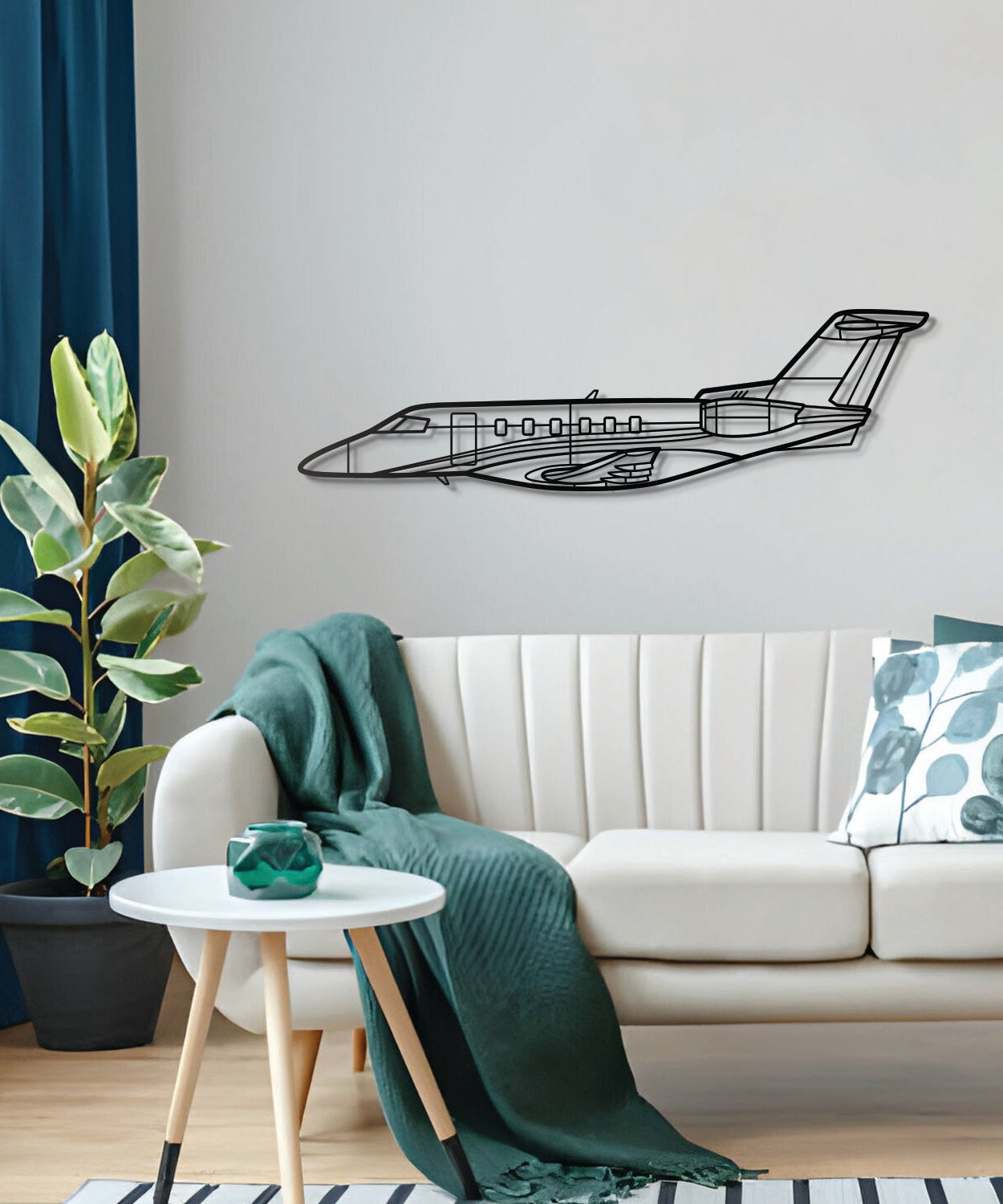 PC-24 Metallflugzeug Wandkunst - NCP0118