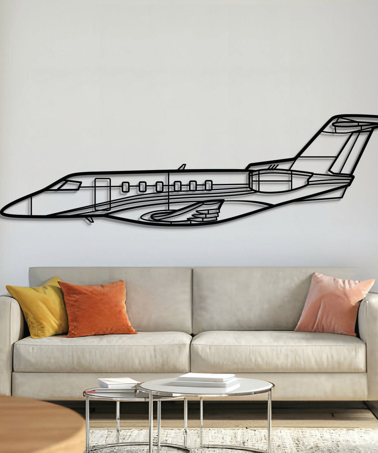 PC-24 Metallflugzeug Wandkunst - NCP0118