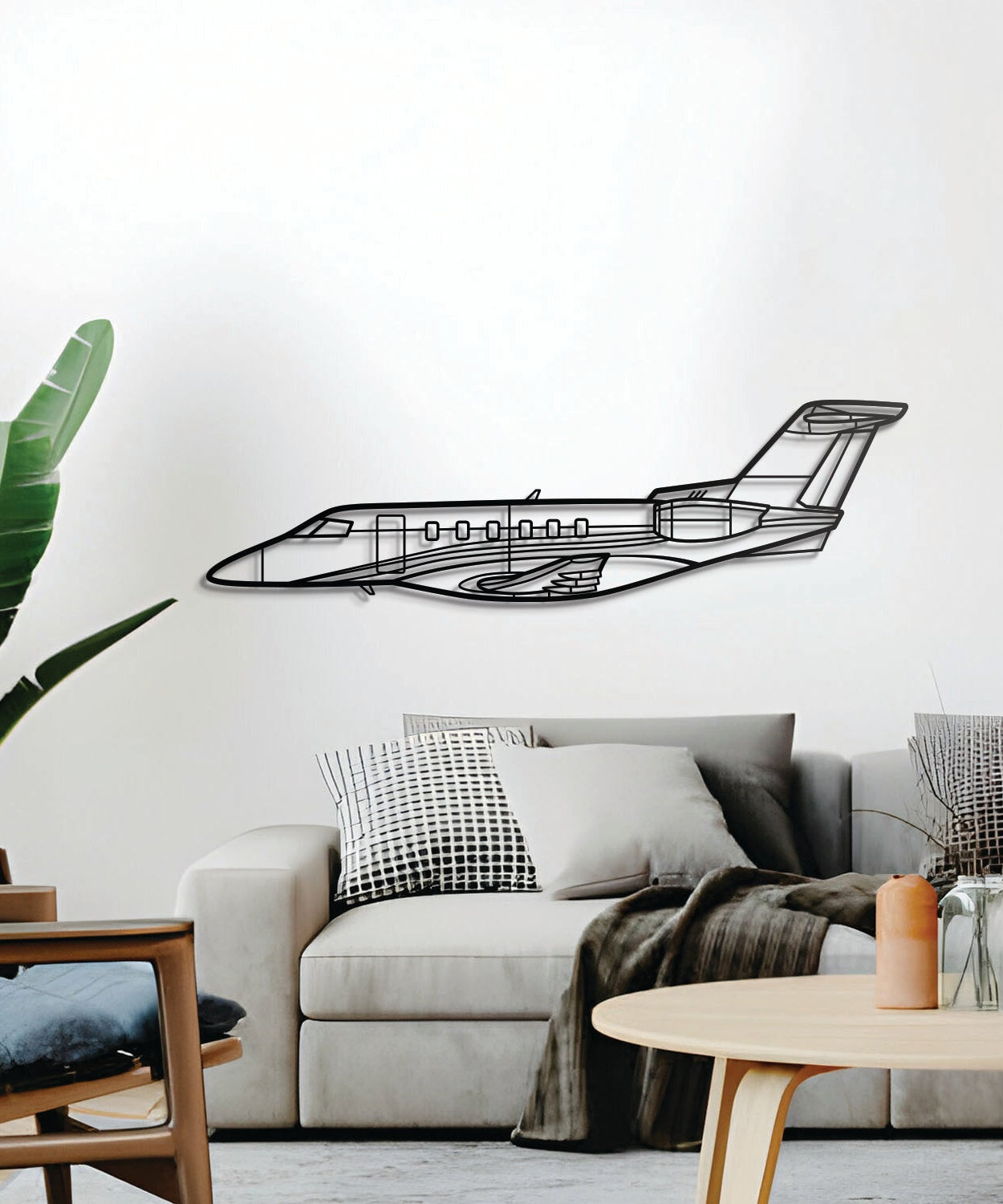 PC-24 Metallflugzeug Wandkunst - NCP0118