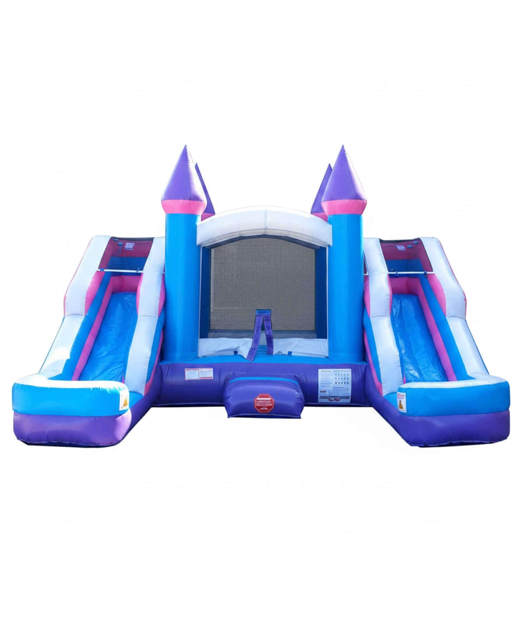 16FT Pink Castle Bounce House Combo With Double Water Slide (SAK84027)