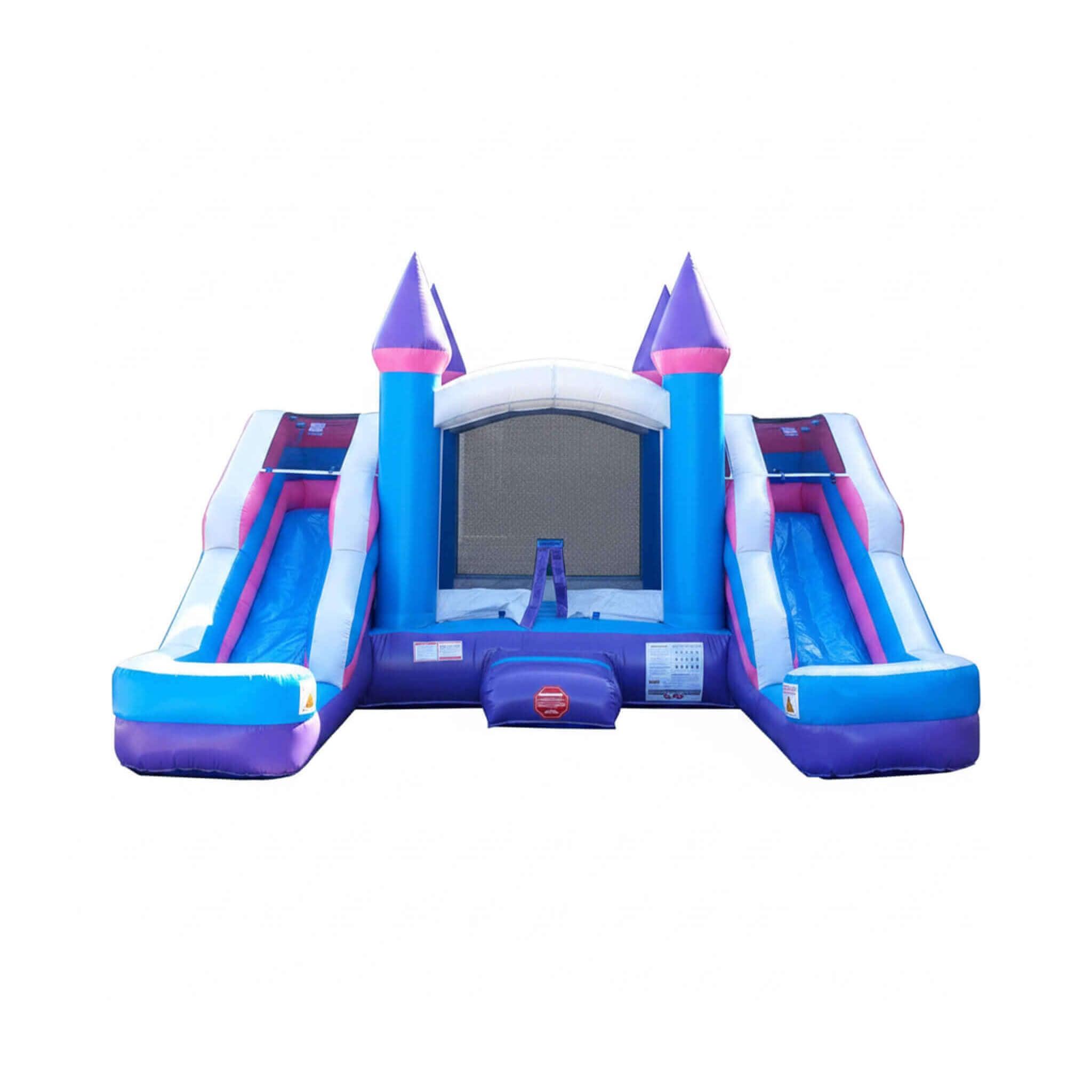 16FT Pink Castle Bounce House Combo With Double Water Slide (SAK84027)