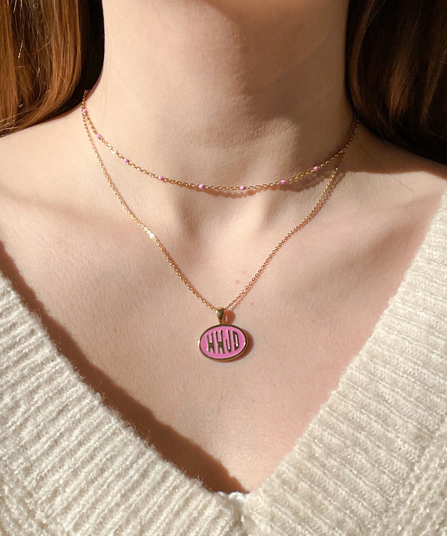 Pink WWJD Necklace Set