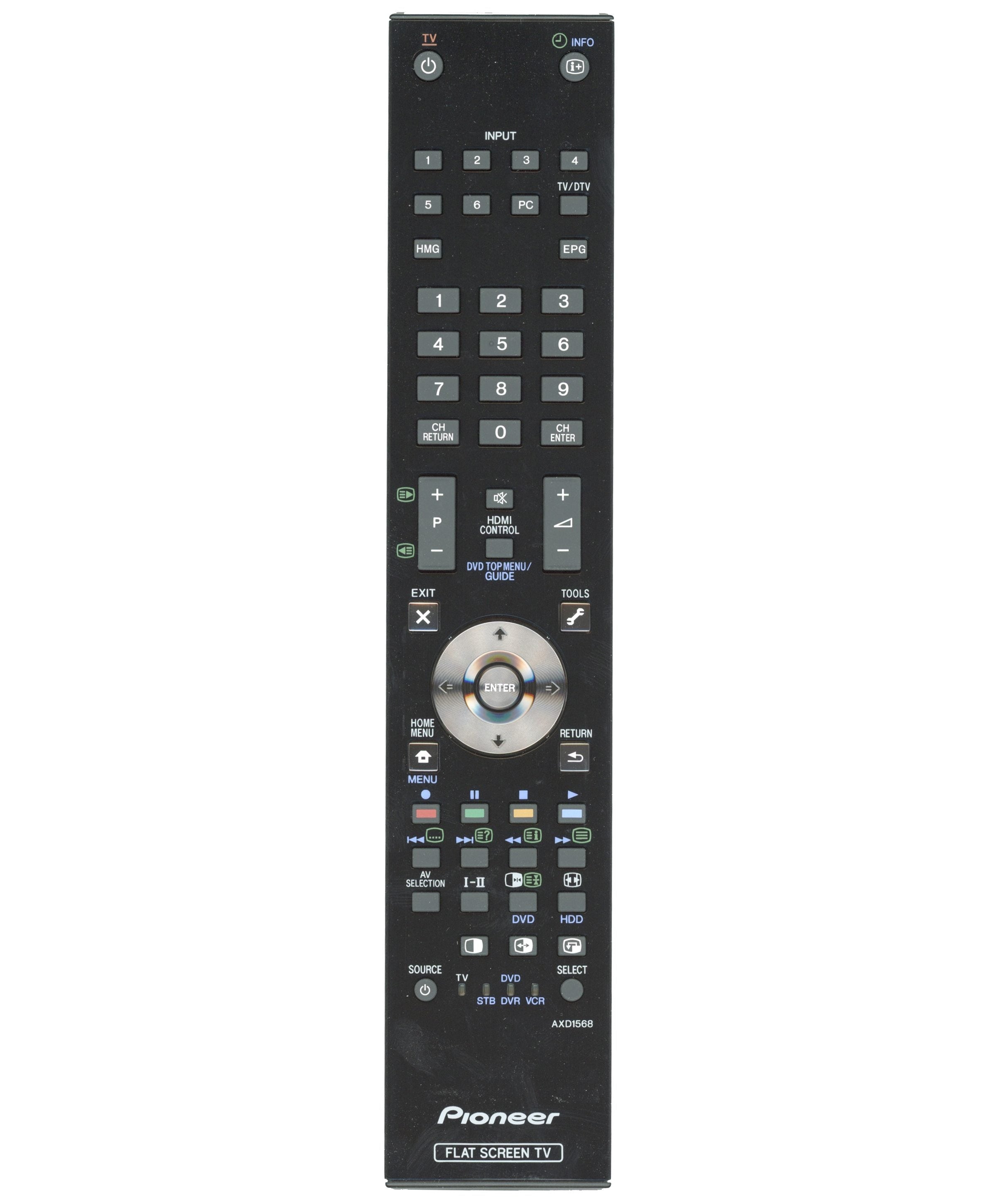 Pioneer AXD1568 TV Remote Control - AXD1568