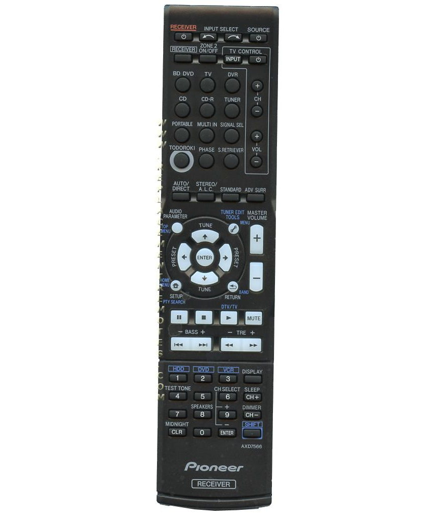 Pioneer AXD7566 Receiver Remote Control