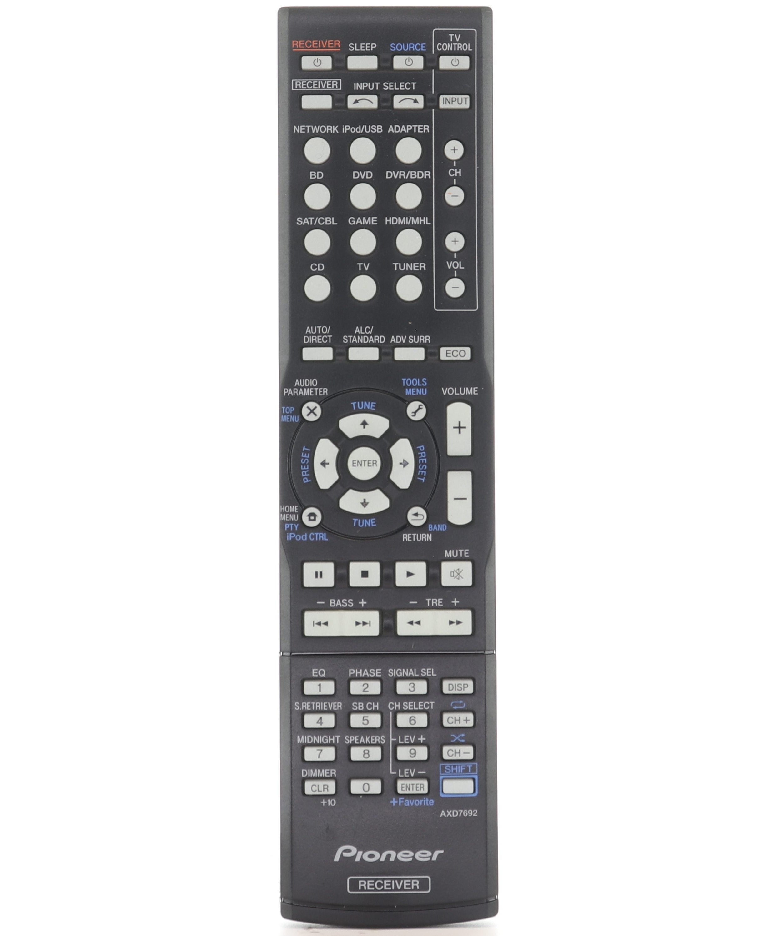 Pioneer AXD7692 A/V Receiver Remote Control - 8300769200010IL