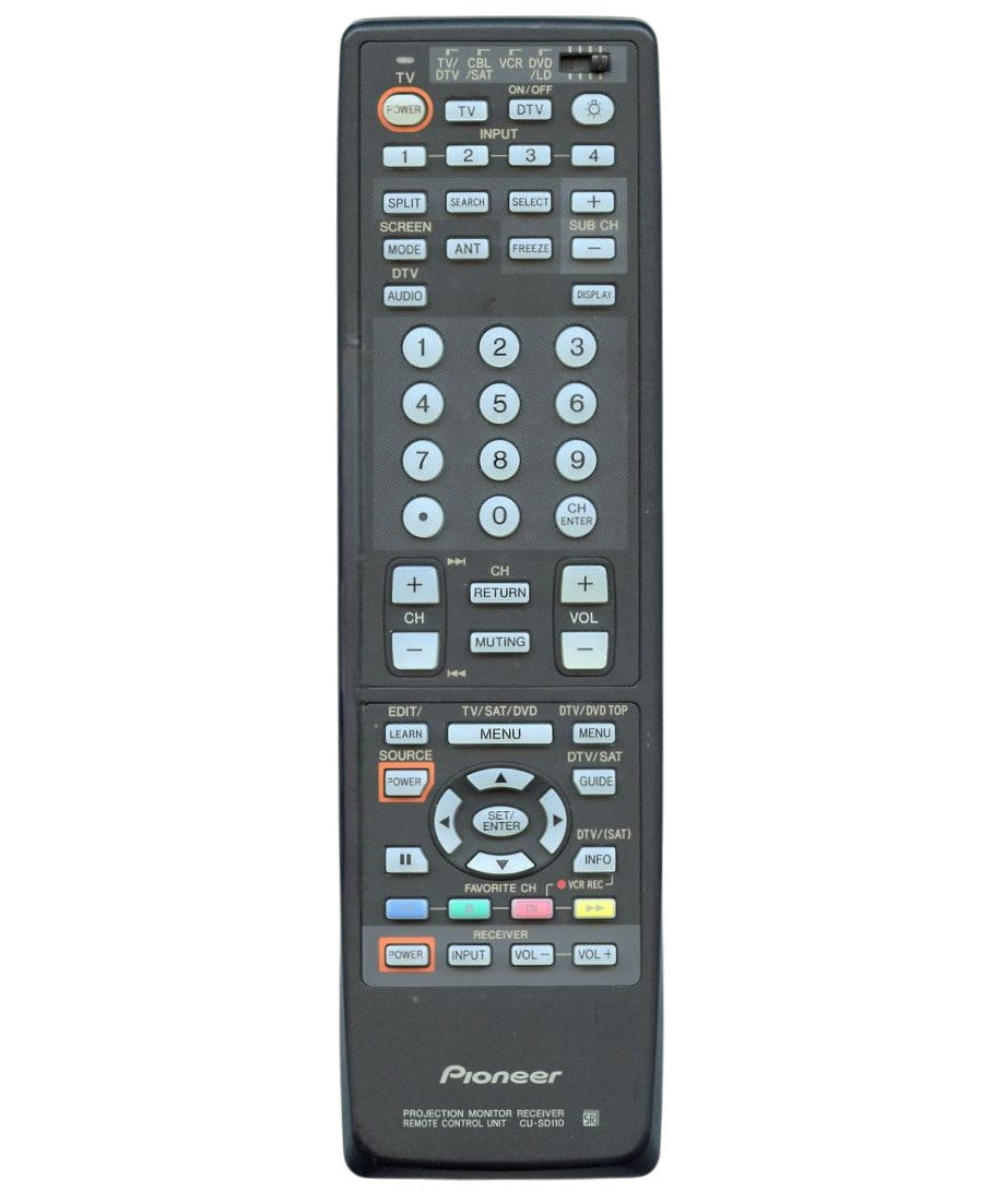 Pioneer CUSD110 Projection Monitor Receiver Elite TV Remote Control - AXD1448