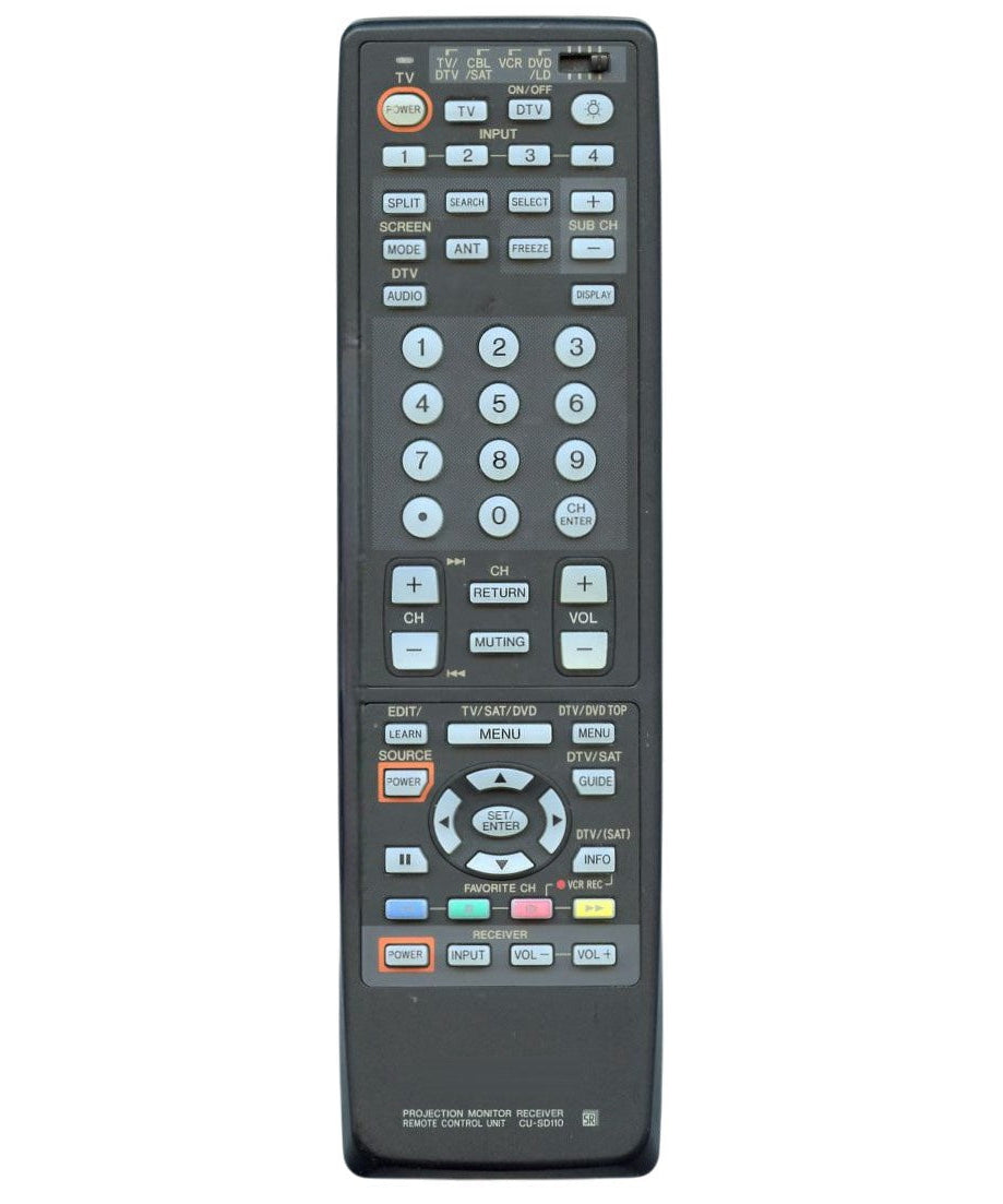 Pioneer CUSD110 Projection Monitor Receiver Elite TV Remote Control - AXD1448