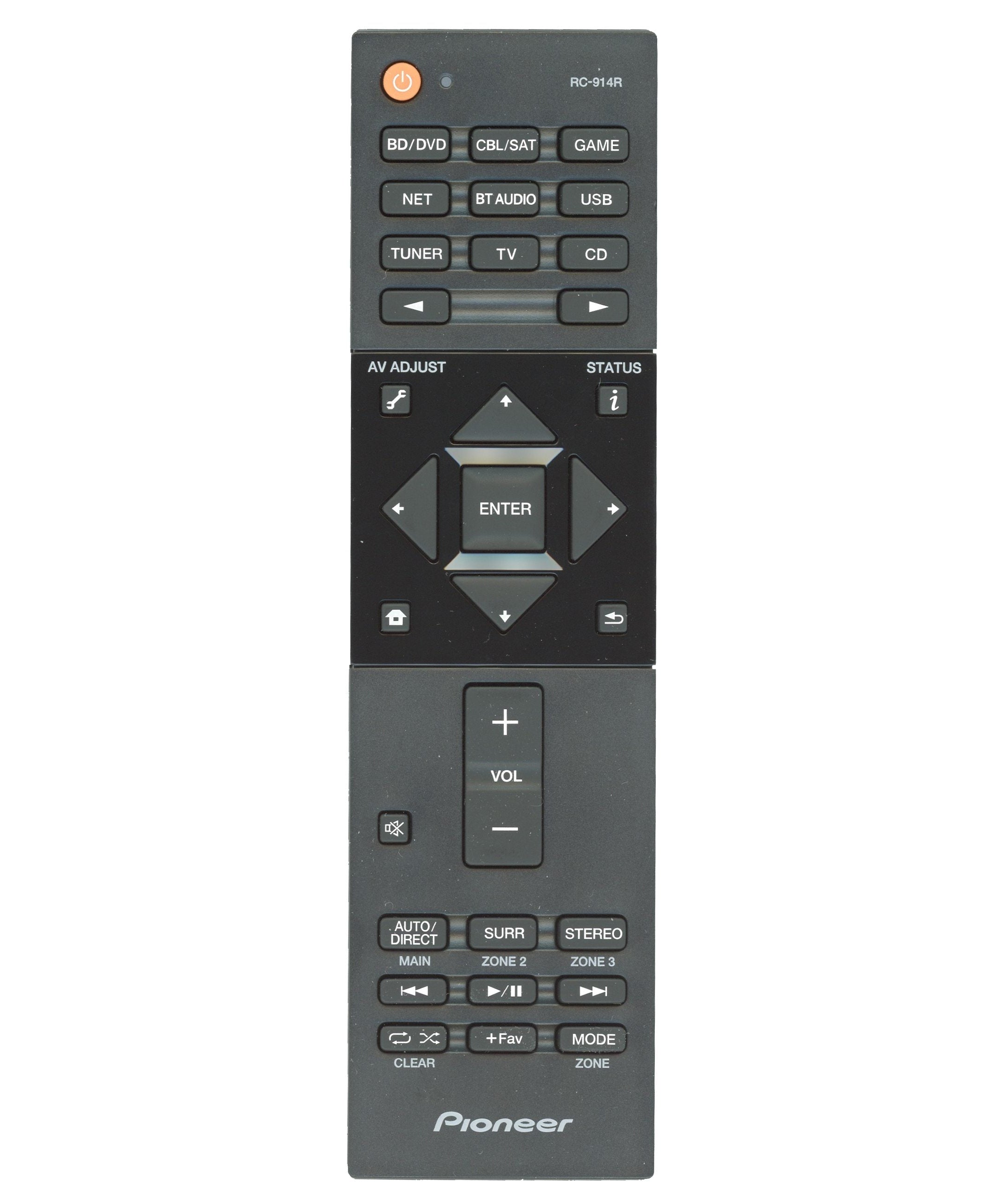 Pioneer RC914R AV Receiver Remote Control - 24140914
