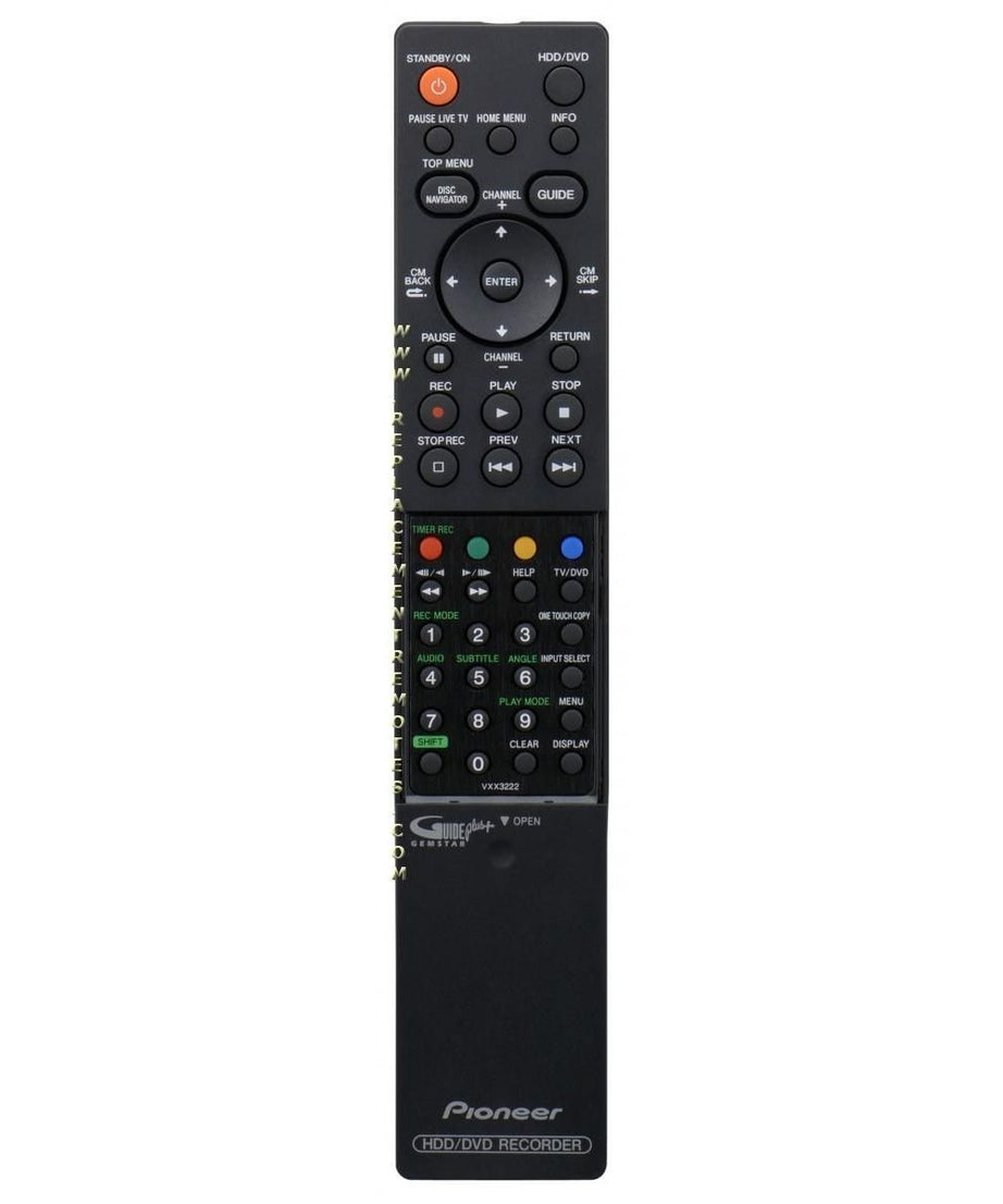 Pioneer VXX3222 HDD/DVD Recorder DVDR Remote Control - VXX3222