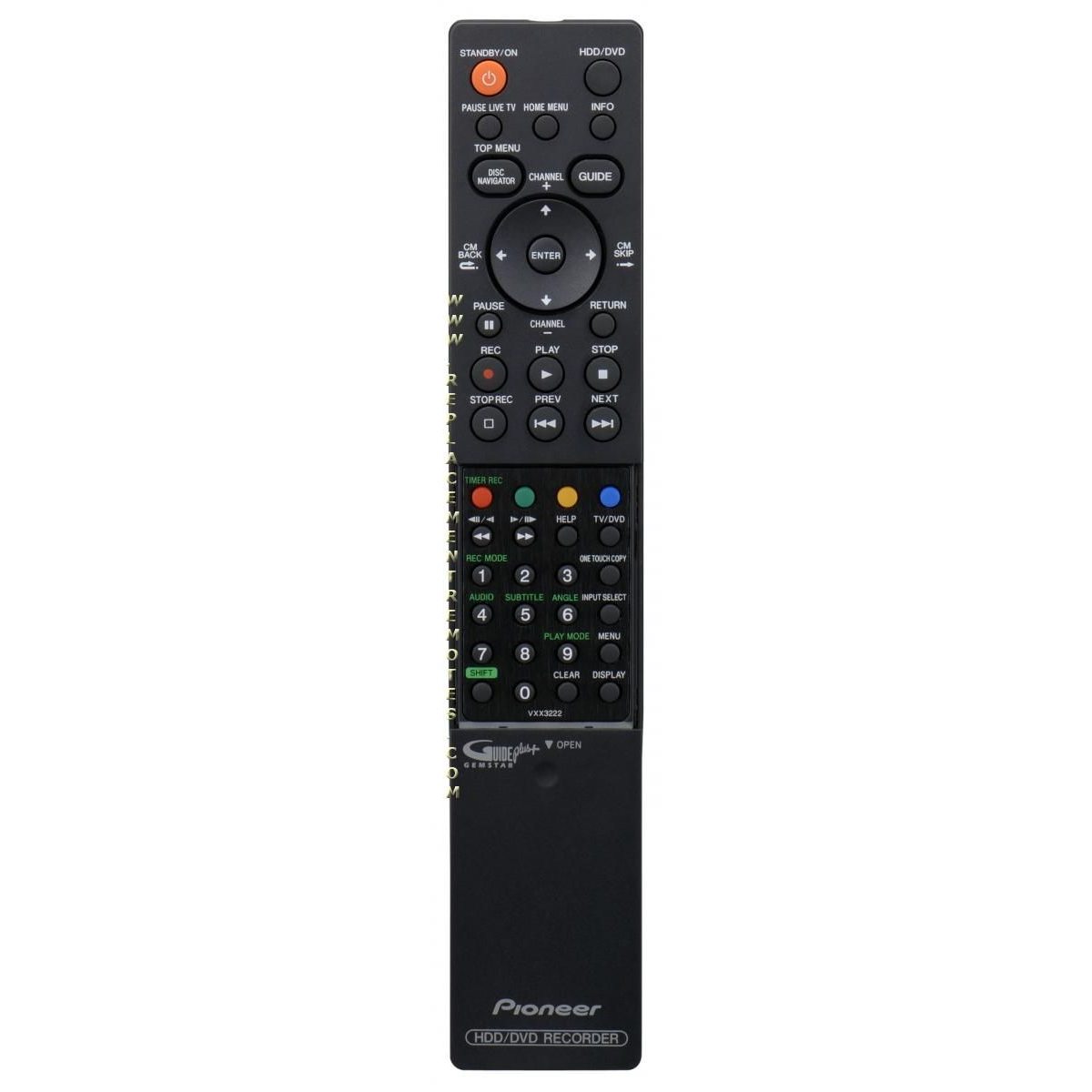 Pioneer VXX3222 HDD/DVD Recorder DVDR Remote Control - VXX3222