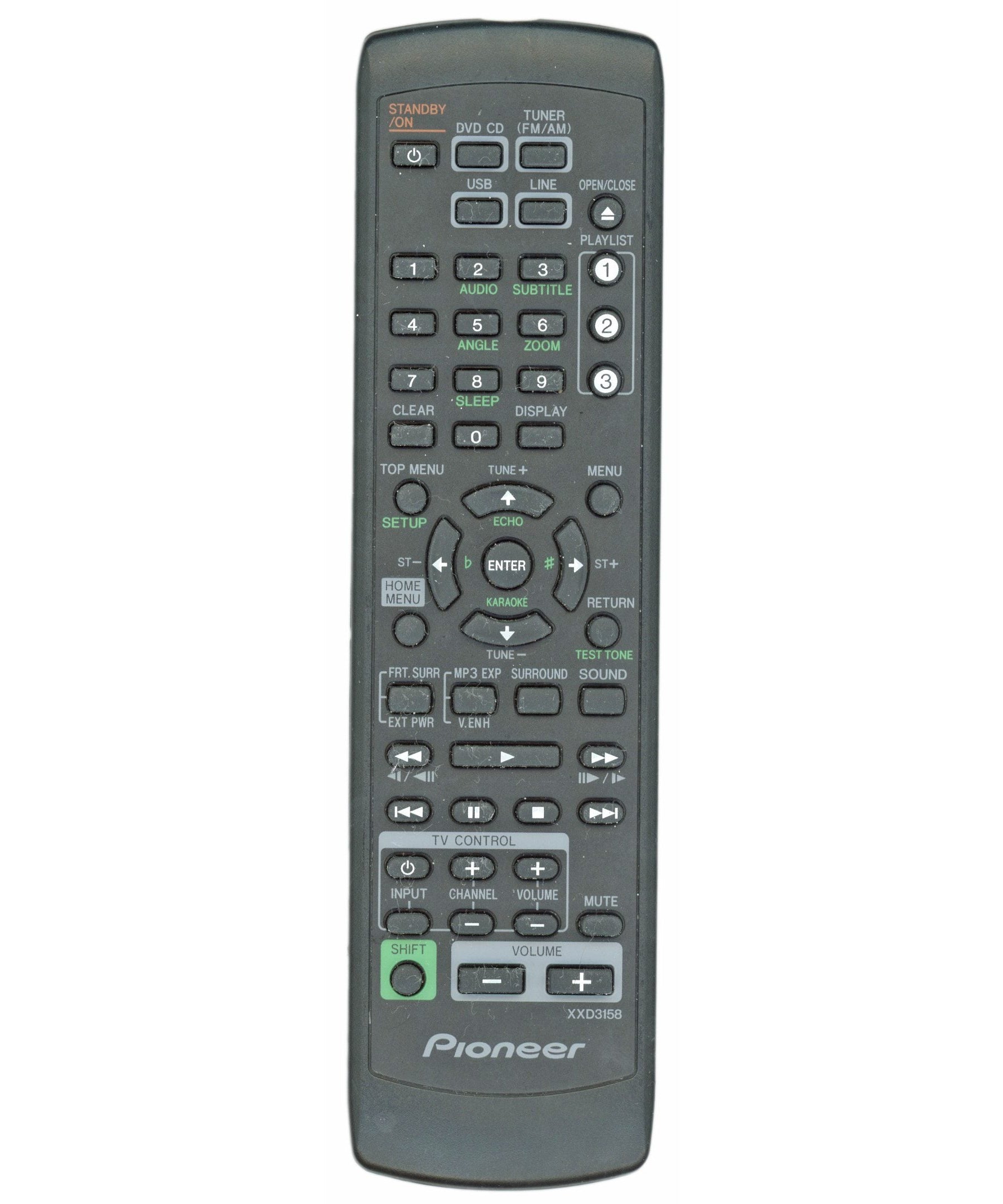 Pioneer XXD3158 Audio Remote Control - XXD3158
