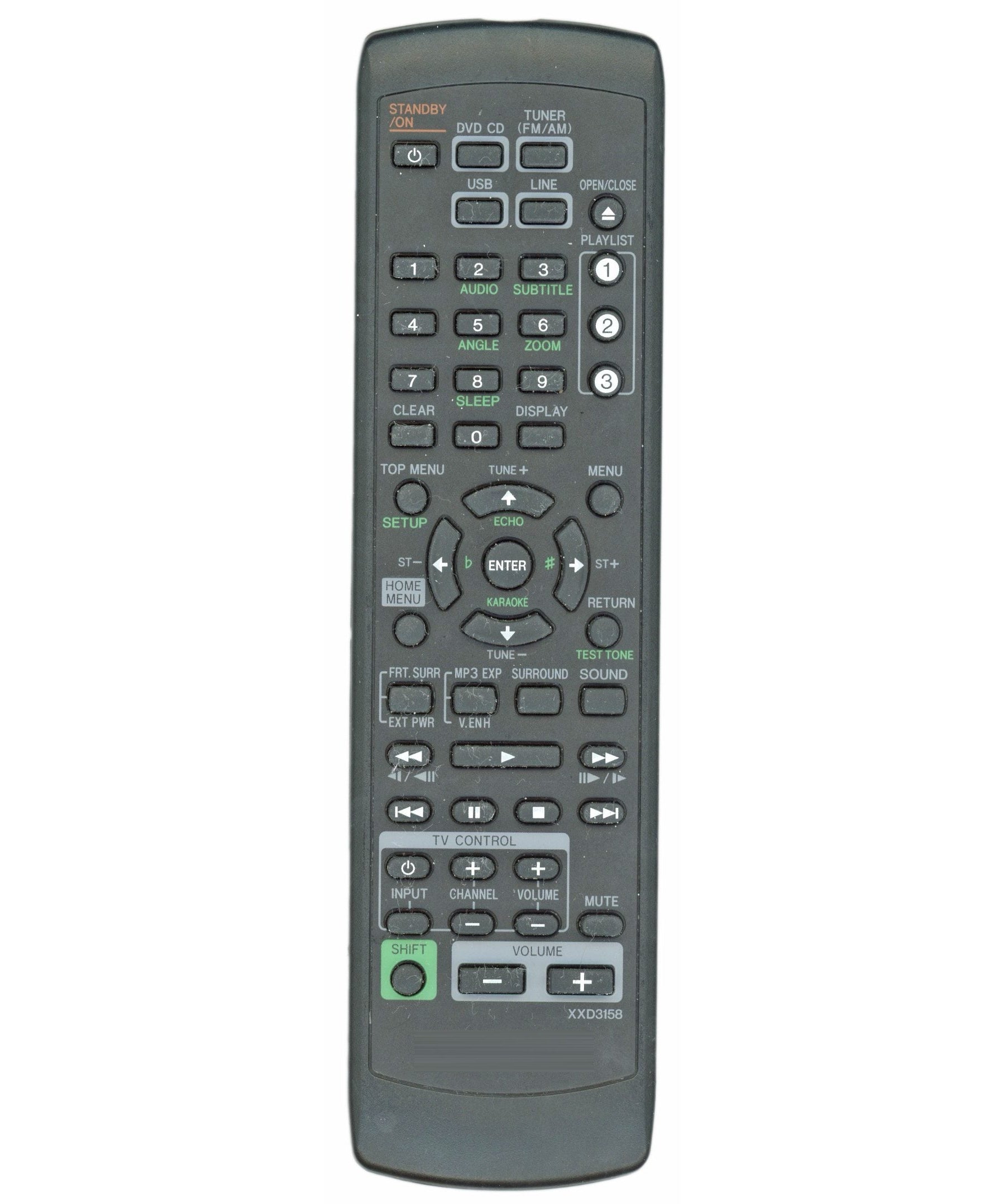 Pioneer XXD3158 Audio Remote Control - XXD3158