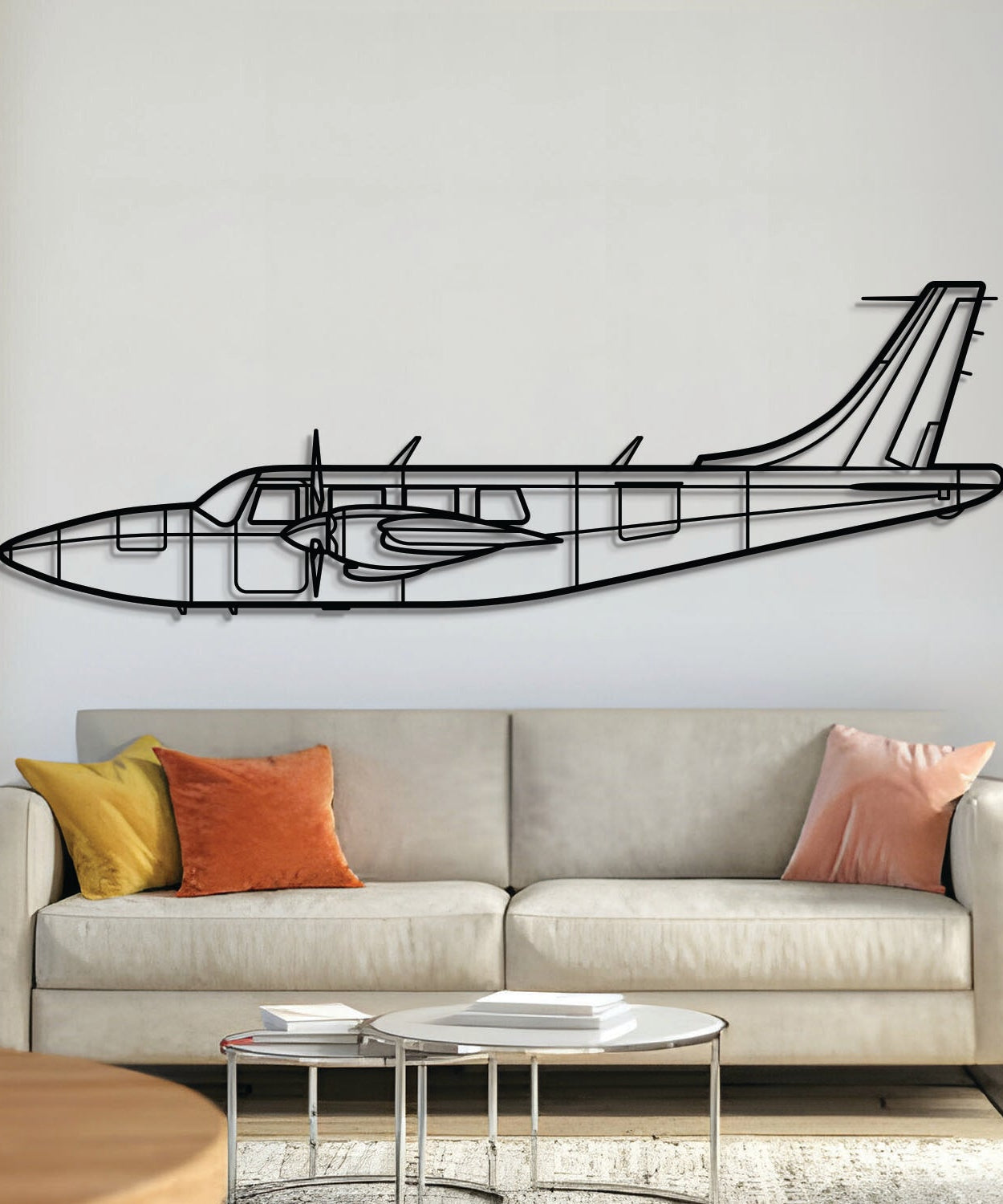 Aerostar 601P Metallflugzeug Wandkunst - NCP0213