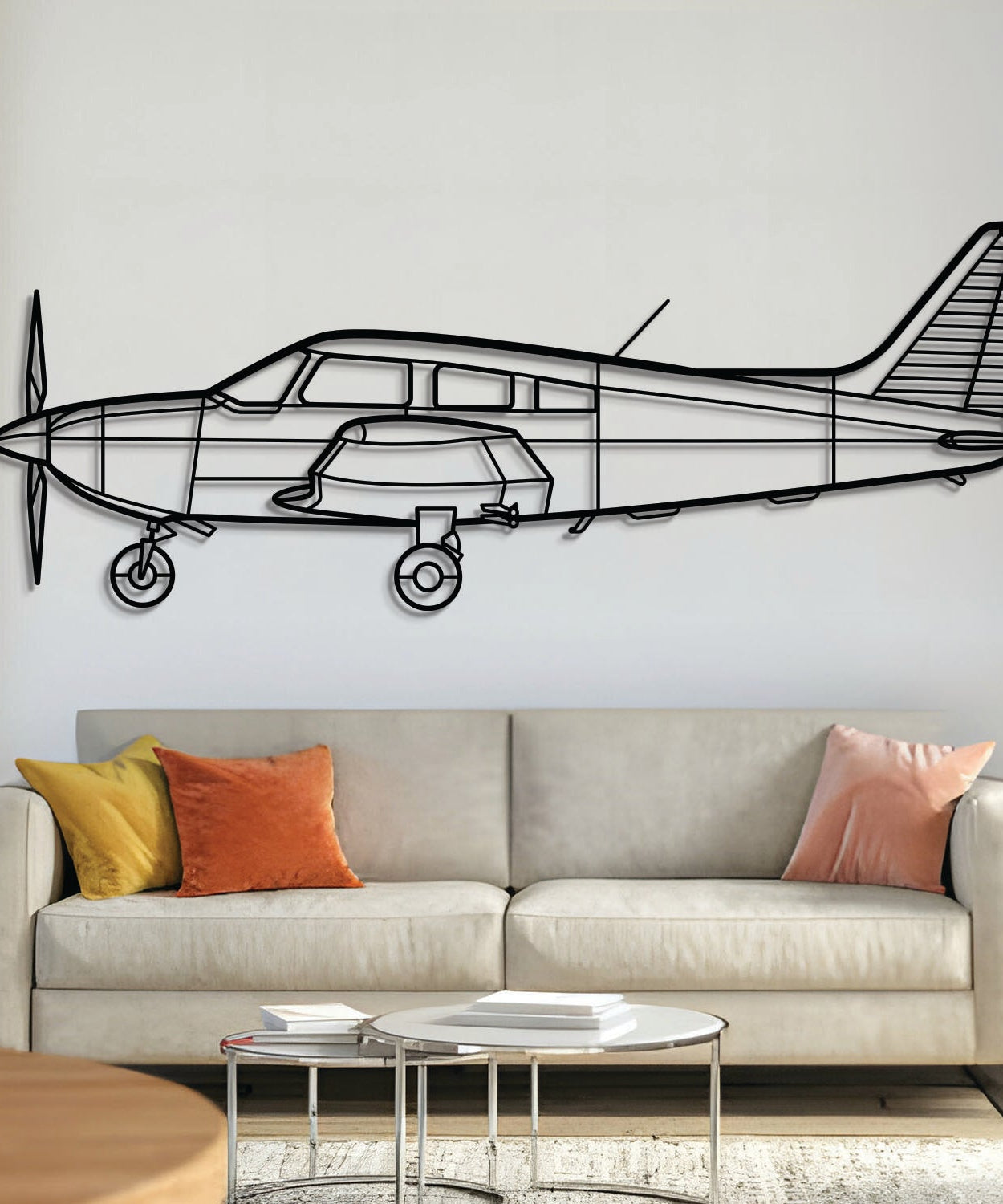 Archer LX Wandkunst Metallflugzeug - NCP0027