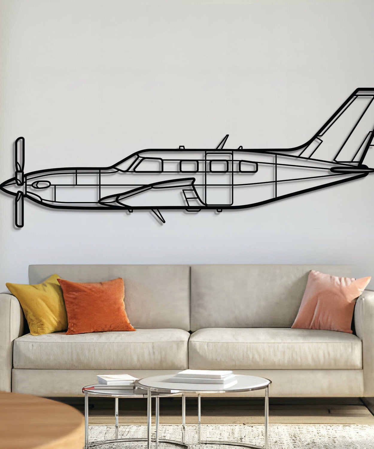 600M SLS Metall-Flugzeug Wandkunst - NCP0159