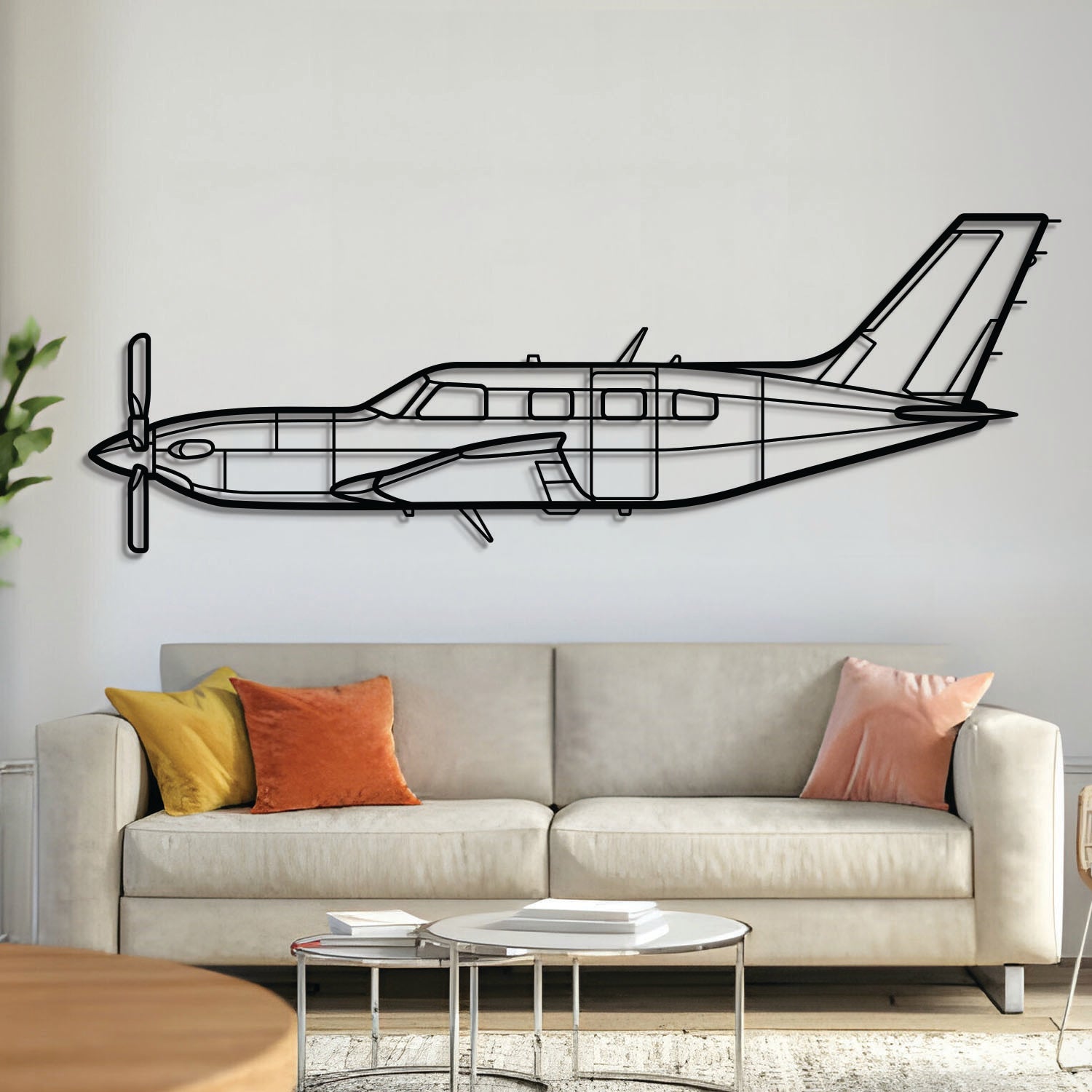 600M SLS Metall-Flugzeug Wandkunst - NCP0159