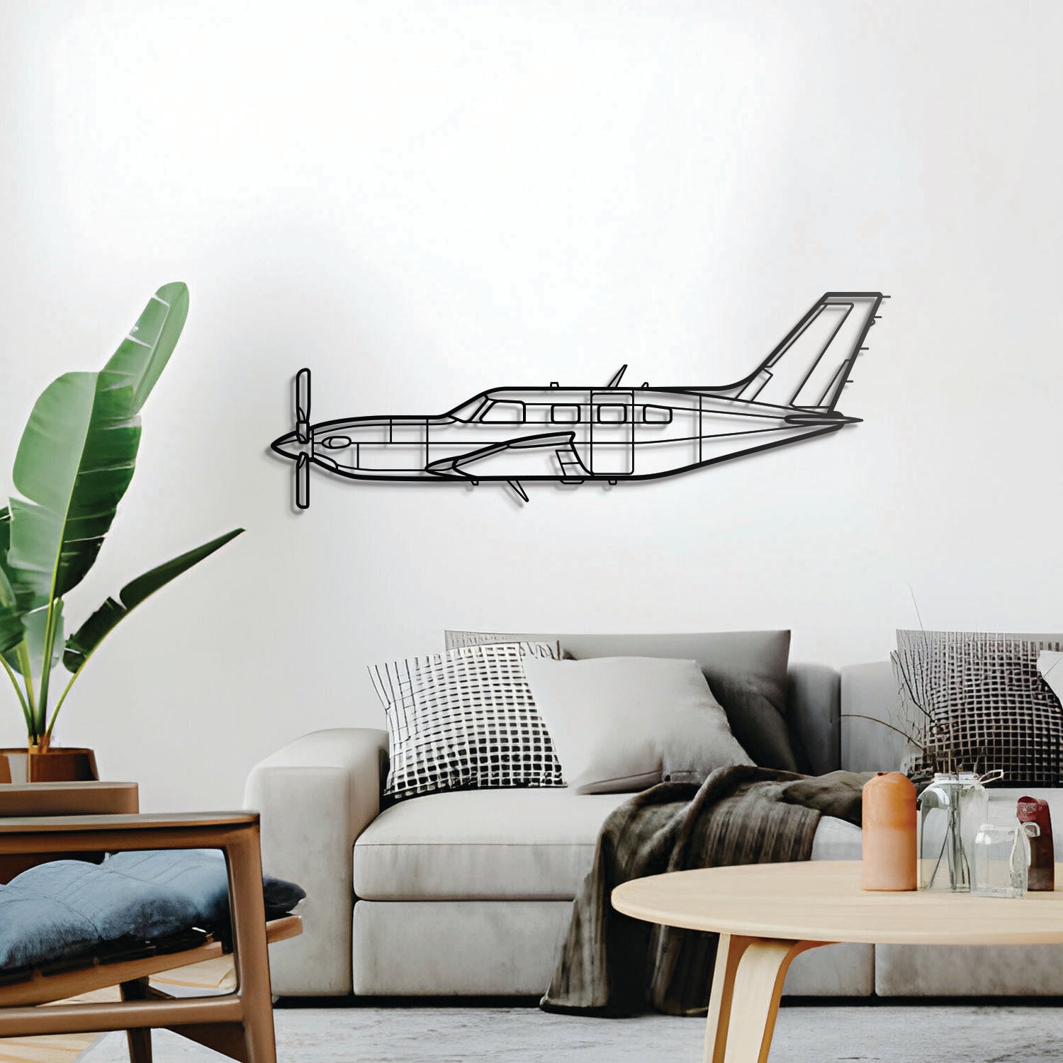 600M SLS Metall-Flugzeug Wandkunst - NCP0159