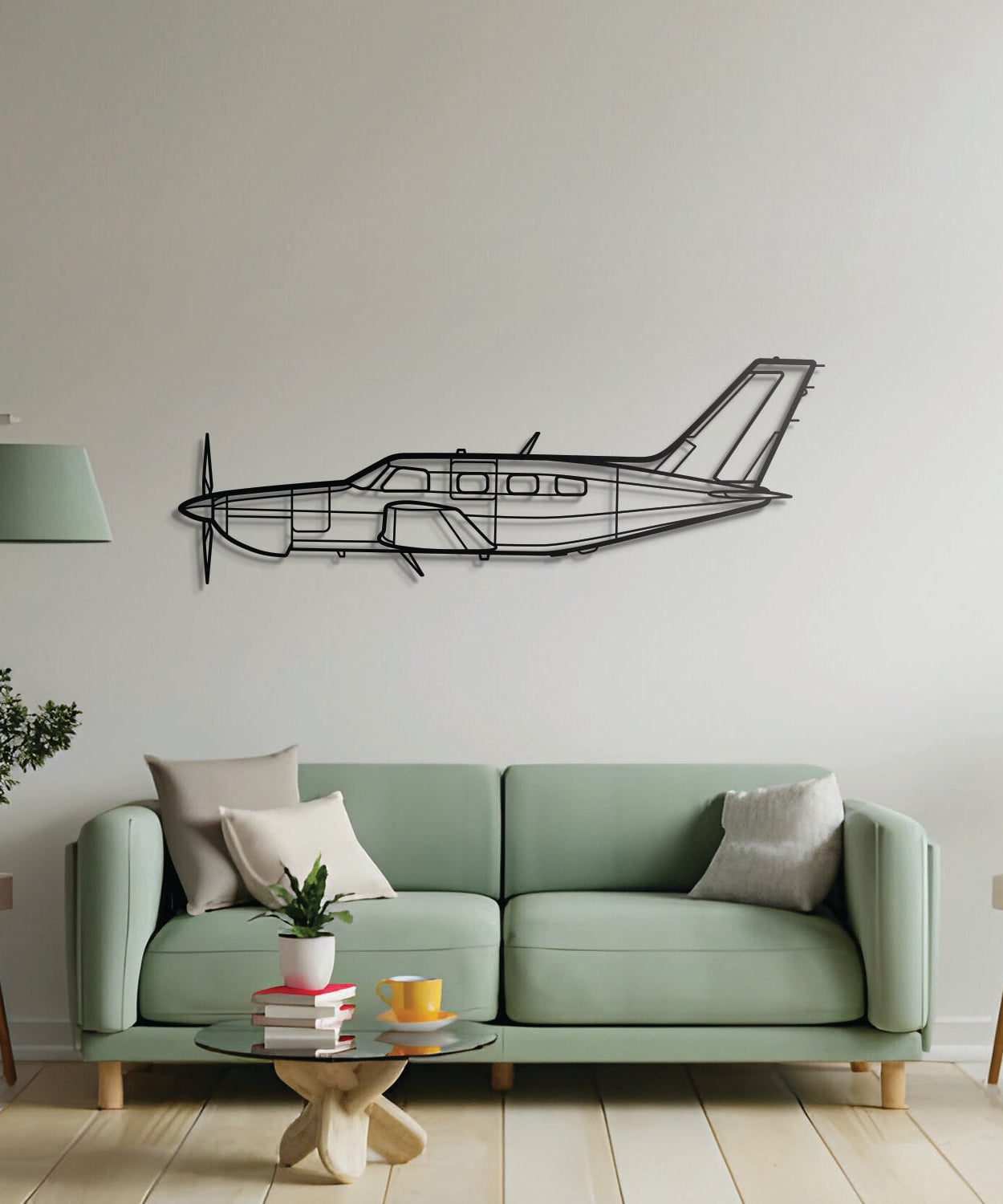 PA-46-350P Malibu Mirage Metallflugzeug Wandkunst - NCP0241