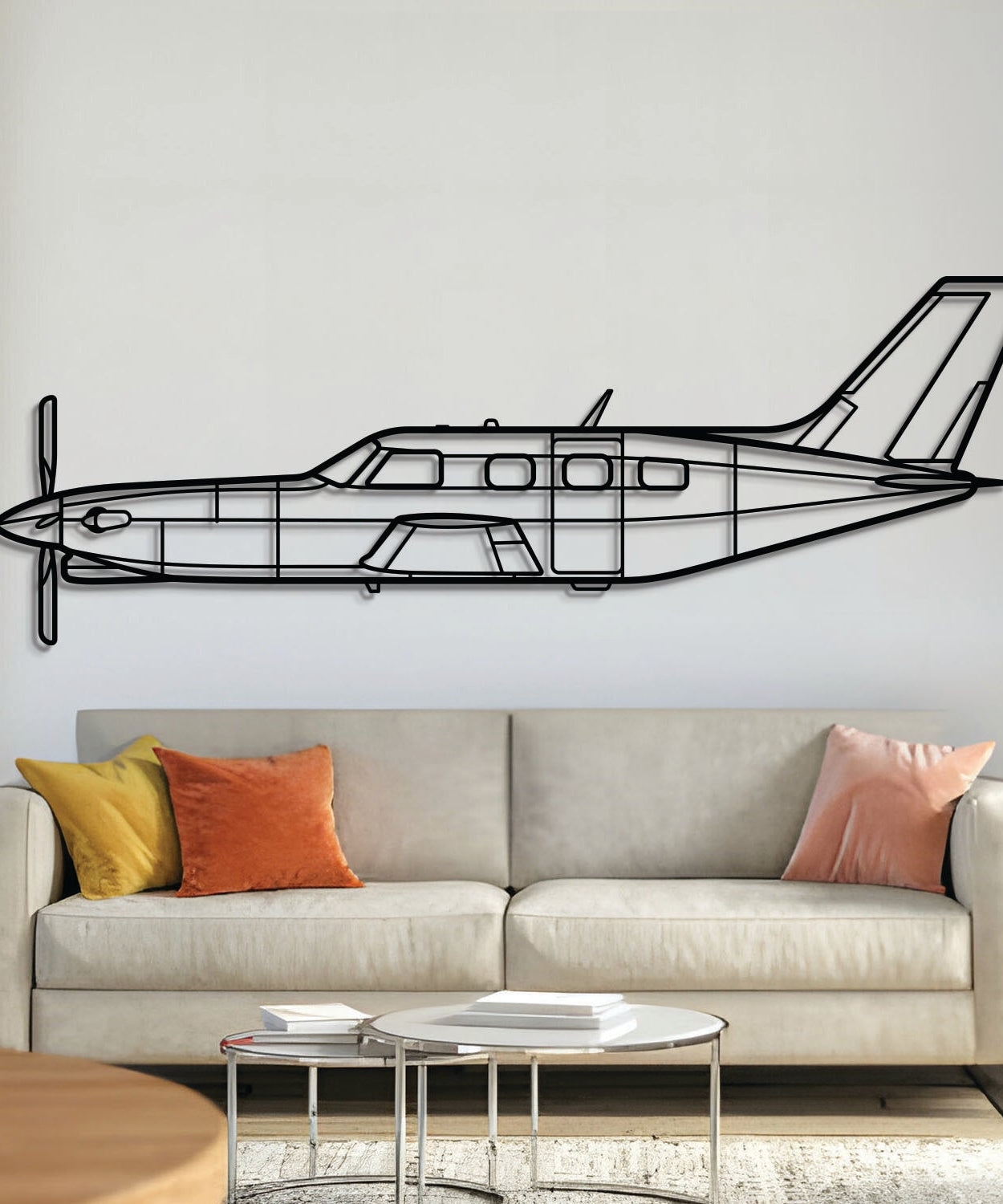 PA-46 Malibu Metall Flugzeug Wandkunst - NCP0190