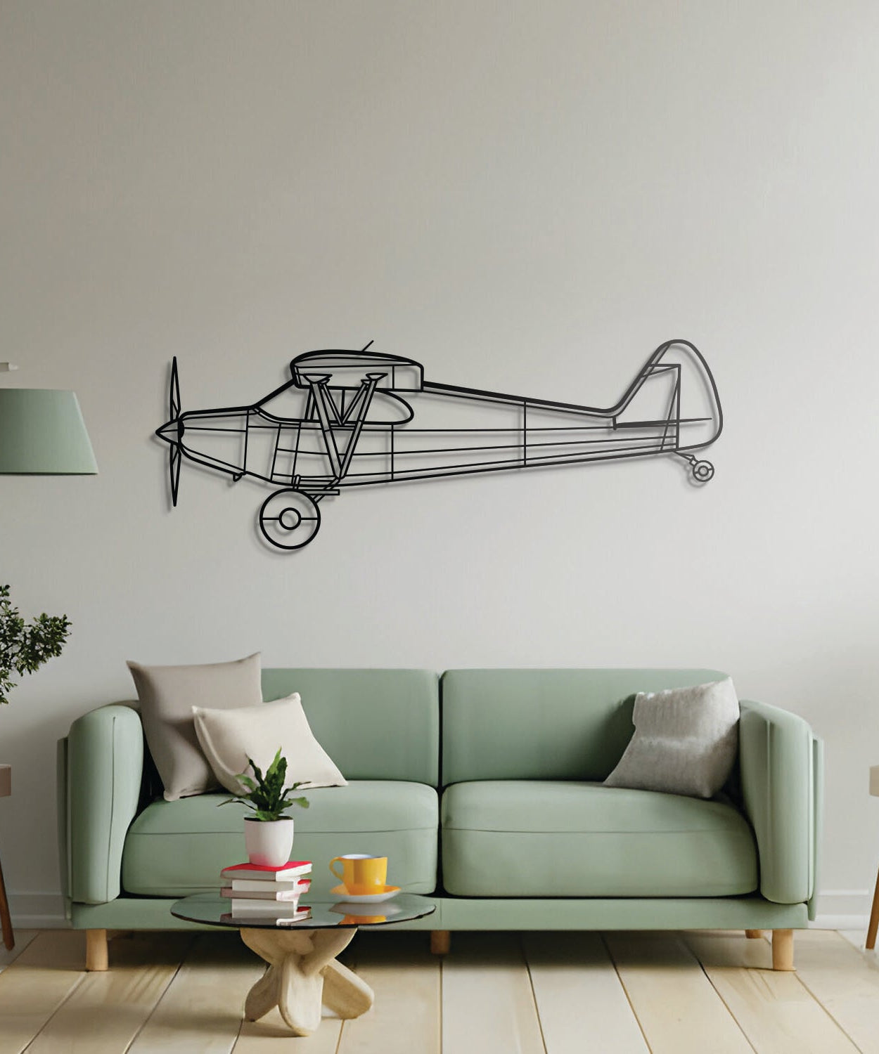 PA-12 Super Cruiser Metallflugzeug Wandbild - NCP0291
