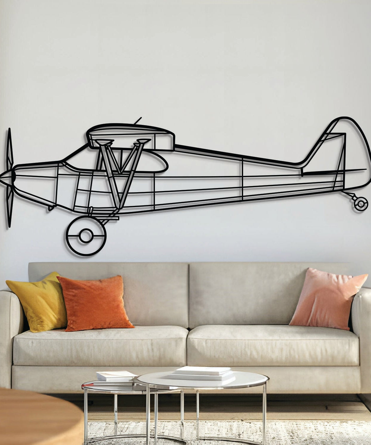 PA-12 Super Cruiser Metallflugzeug Wandbild - NCP0291