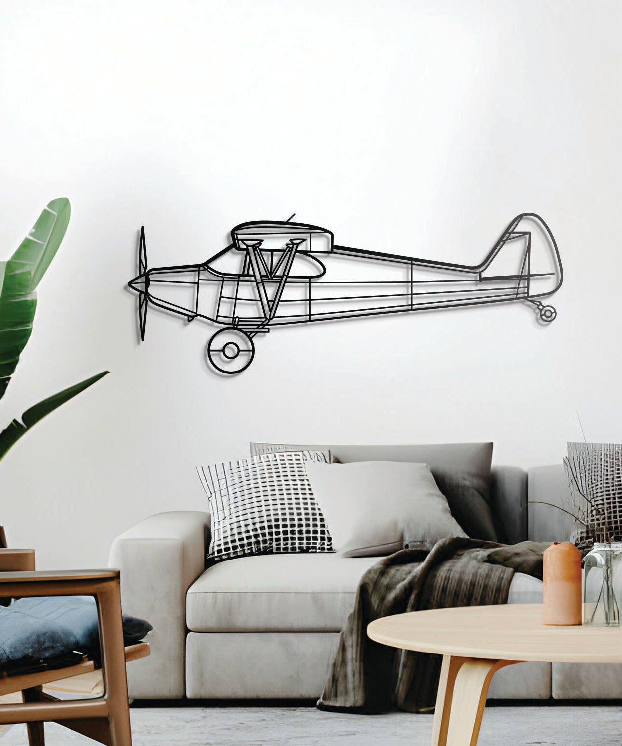 PA-12 Super Cruiser Metallflugzeug Wandbild - NCP0291