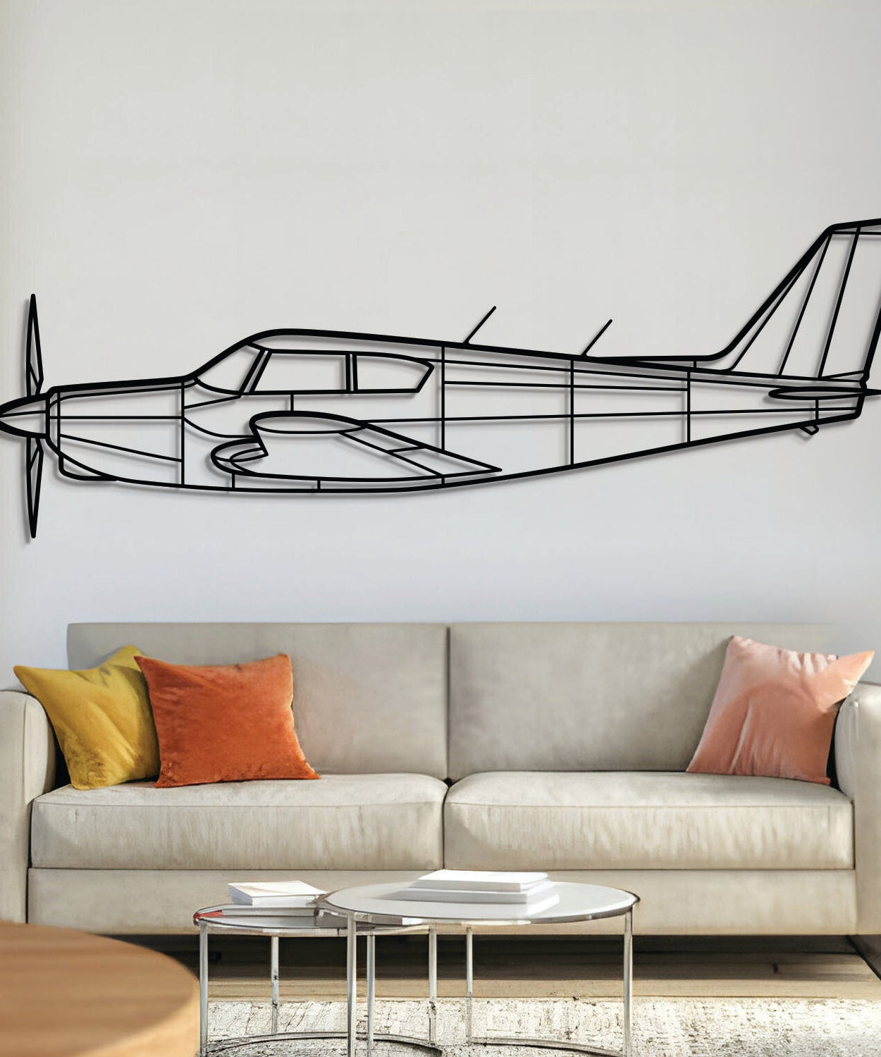 PA-24 Comanche Metall-Flugzeug Wandbild - NCP0112