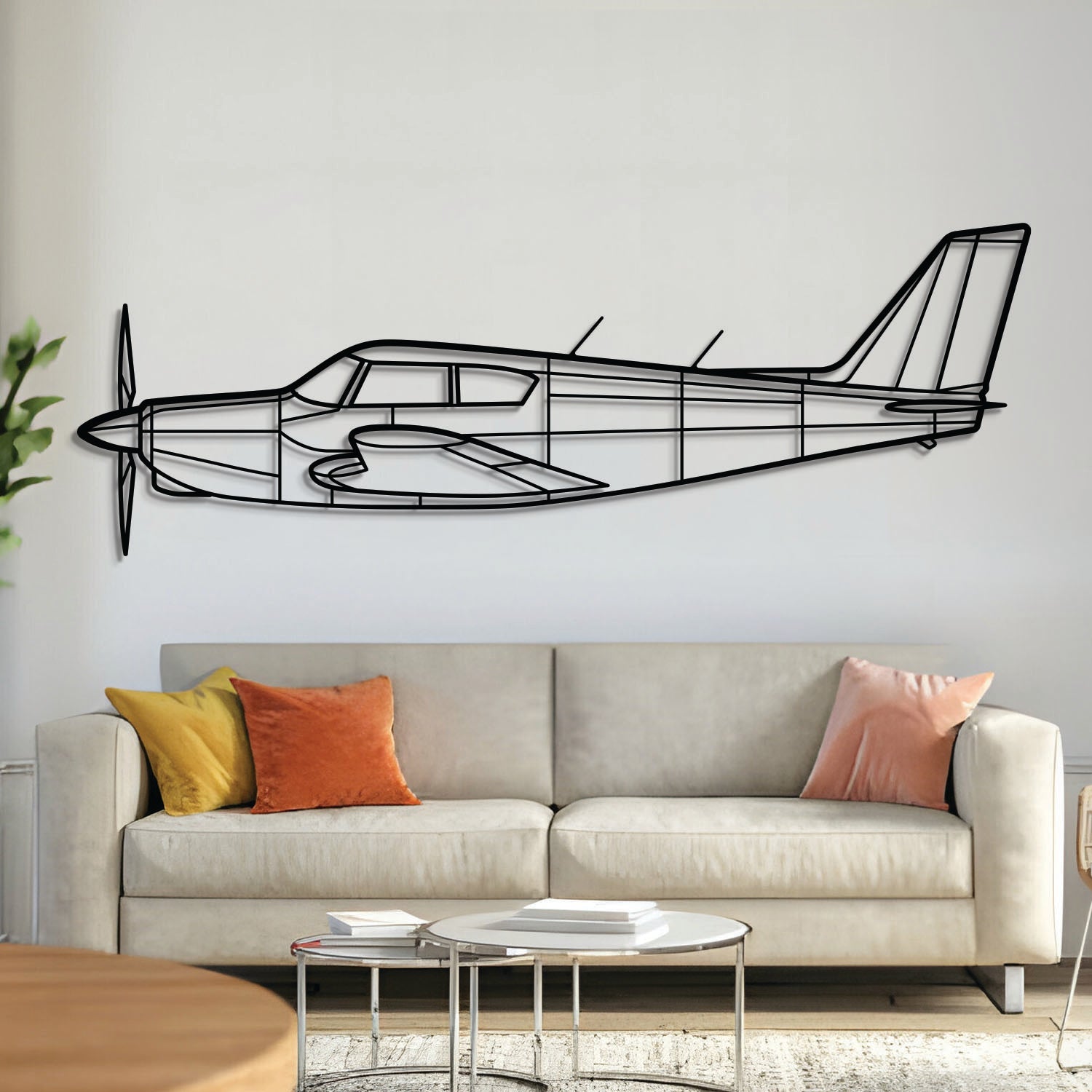 PA-24 Comanche Metall-Flugzeug Wandbild - NCP0112
