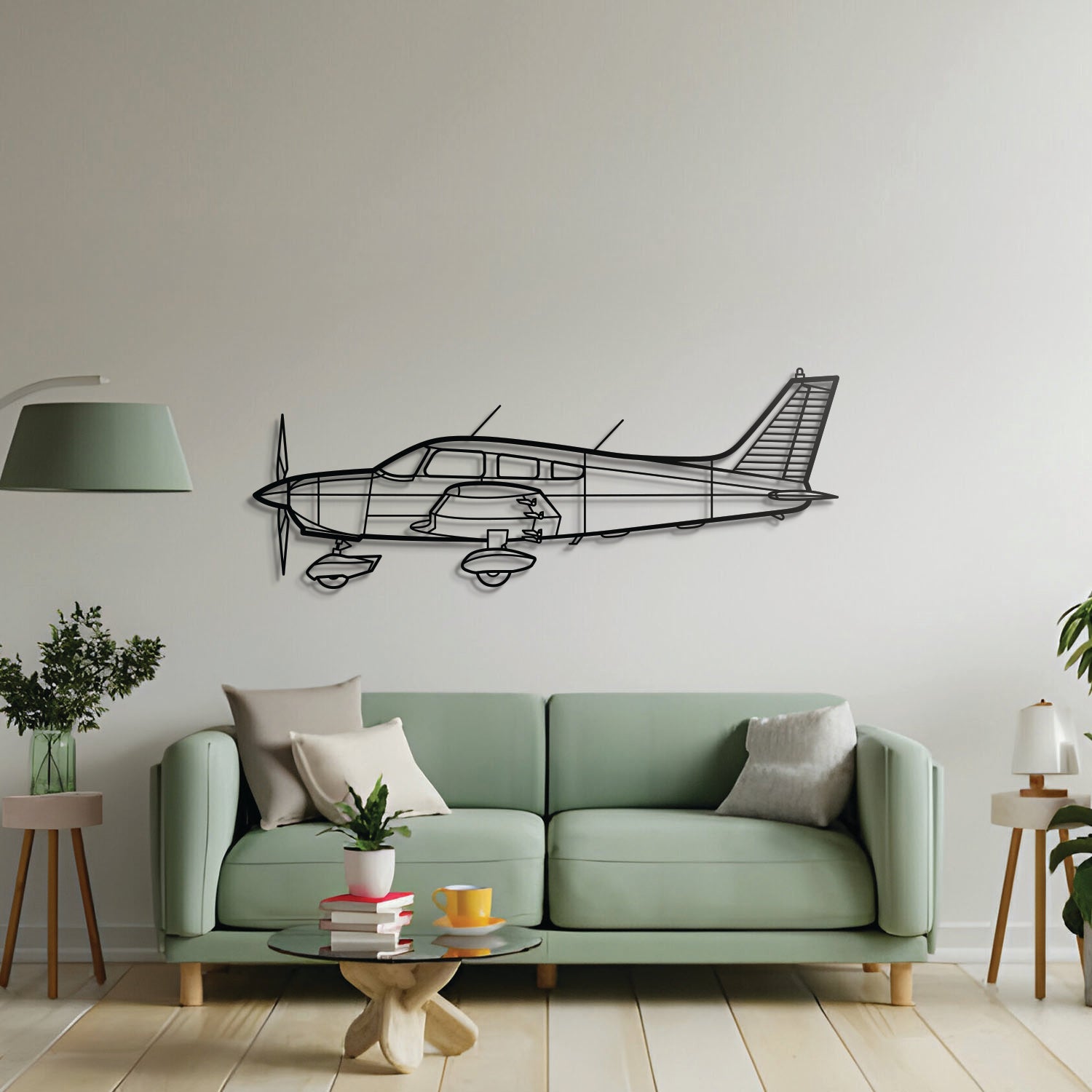 PA-28 Warrior Metal Aircraft Wall Art - NCP0114