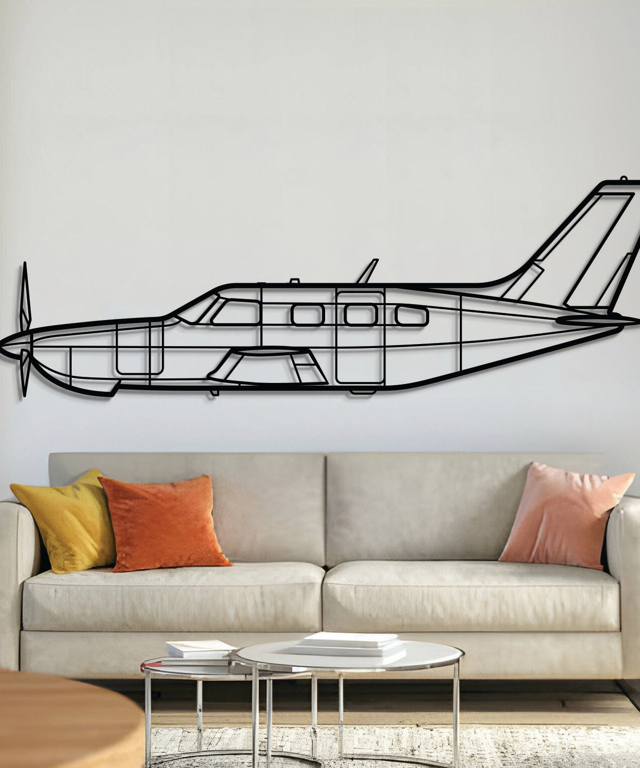 PA-46R-350T Matrix Metallflugzeug Wandkunst – NCP0294