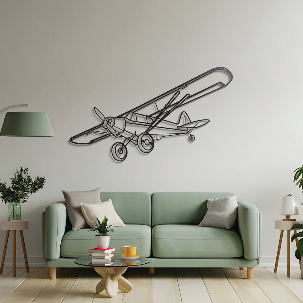 Super Cub Metal Aircraft Wall Art - NCP0139
