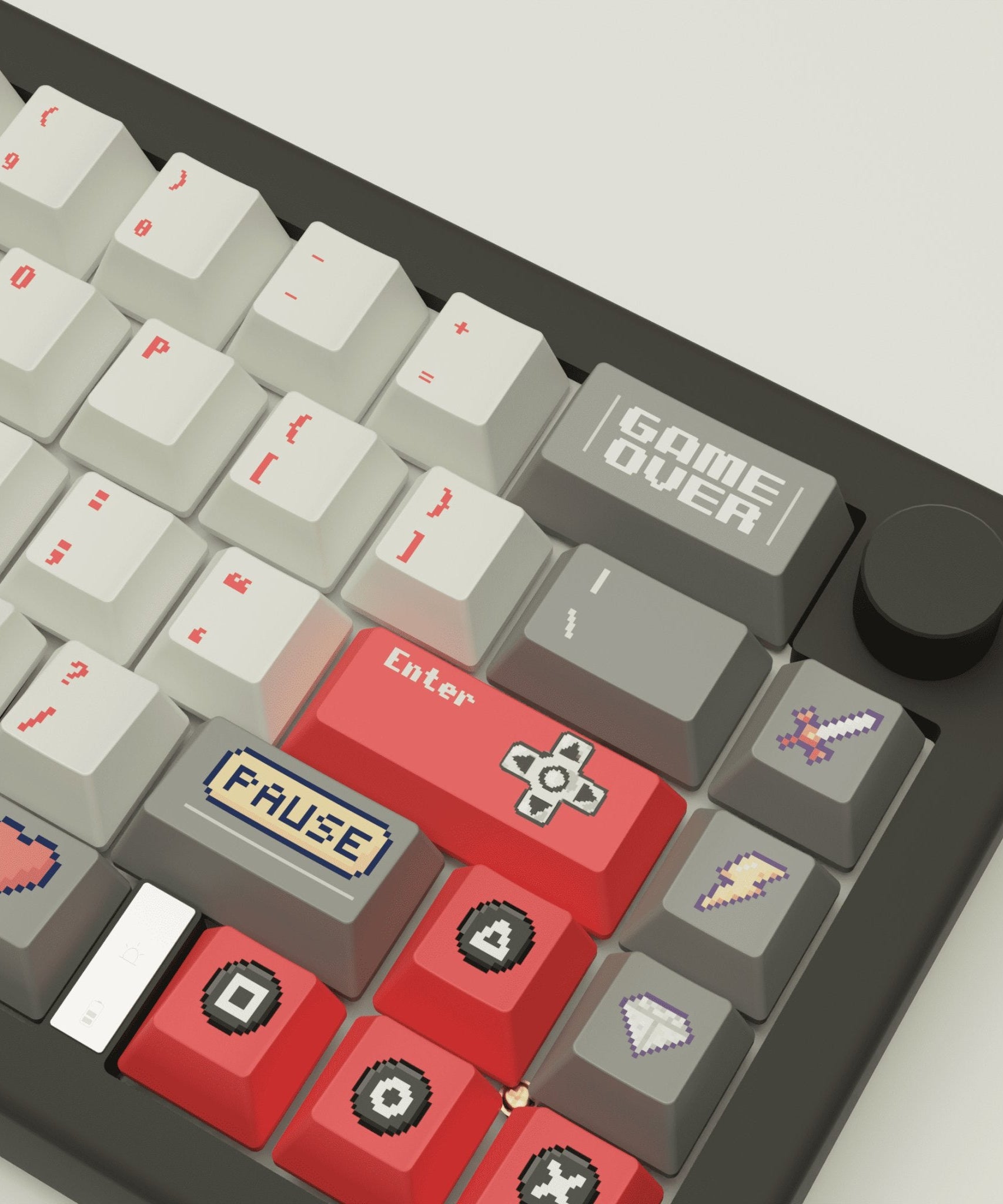 Pixel Game Design Keycaps and Mechanical Keyboard