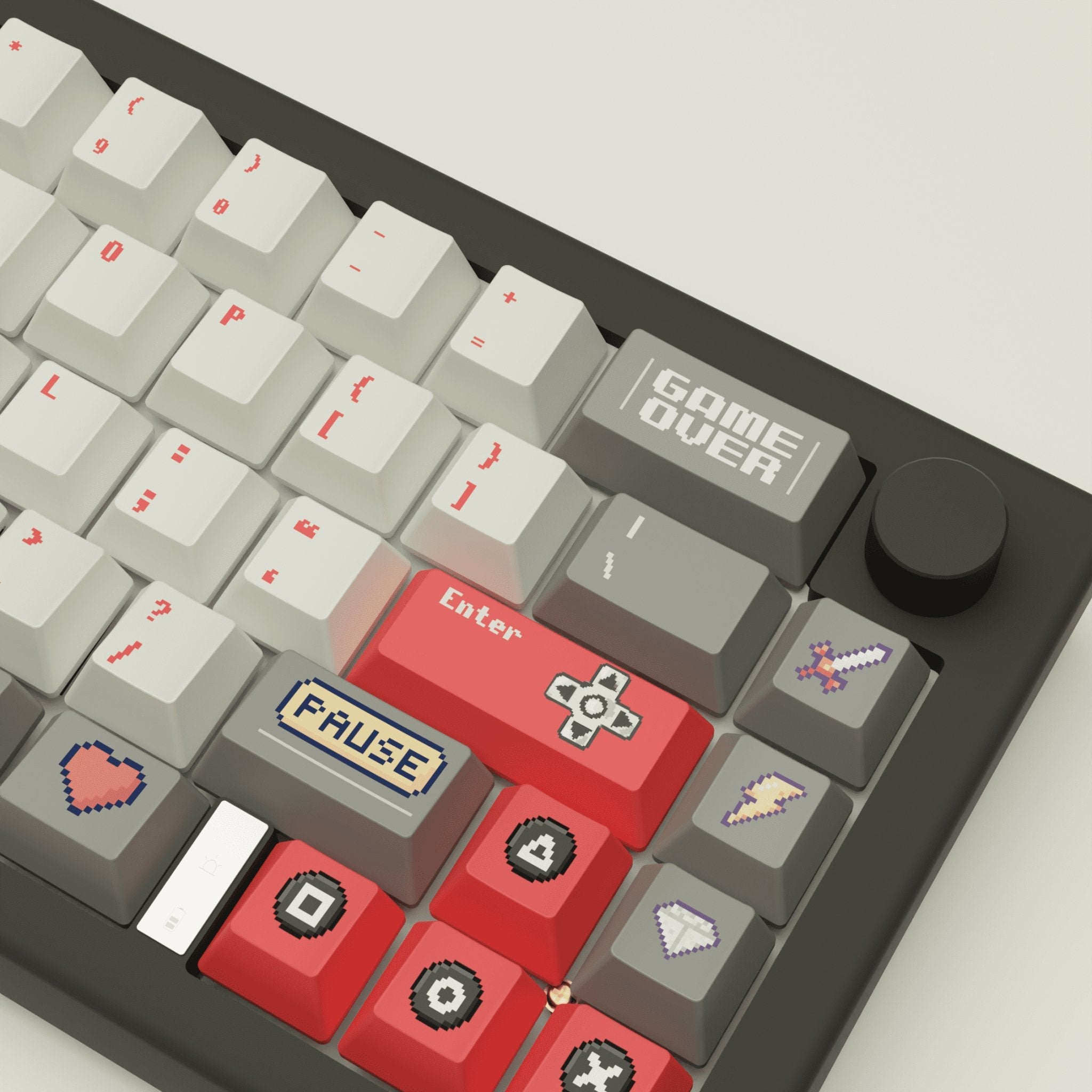 Pixel Game Design Keycaps and Mechanical Keyboard