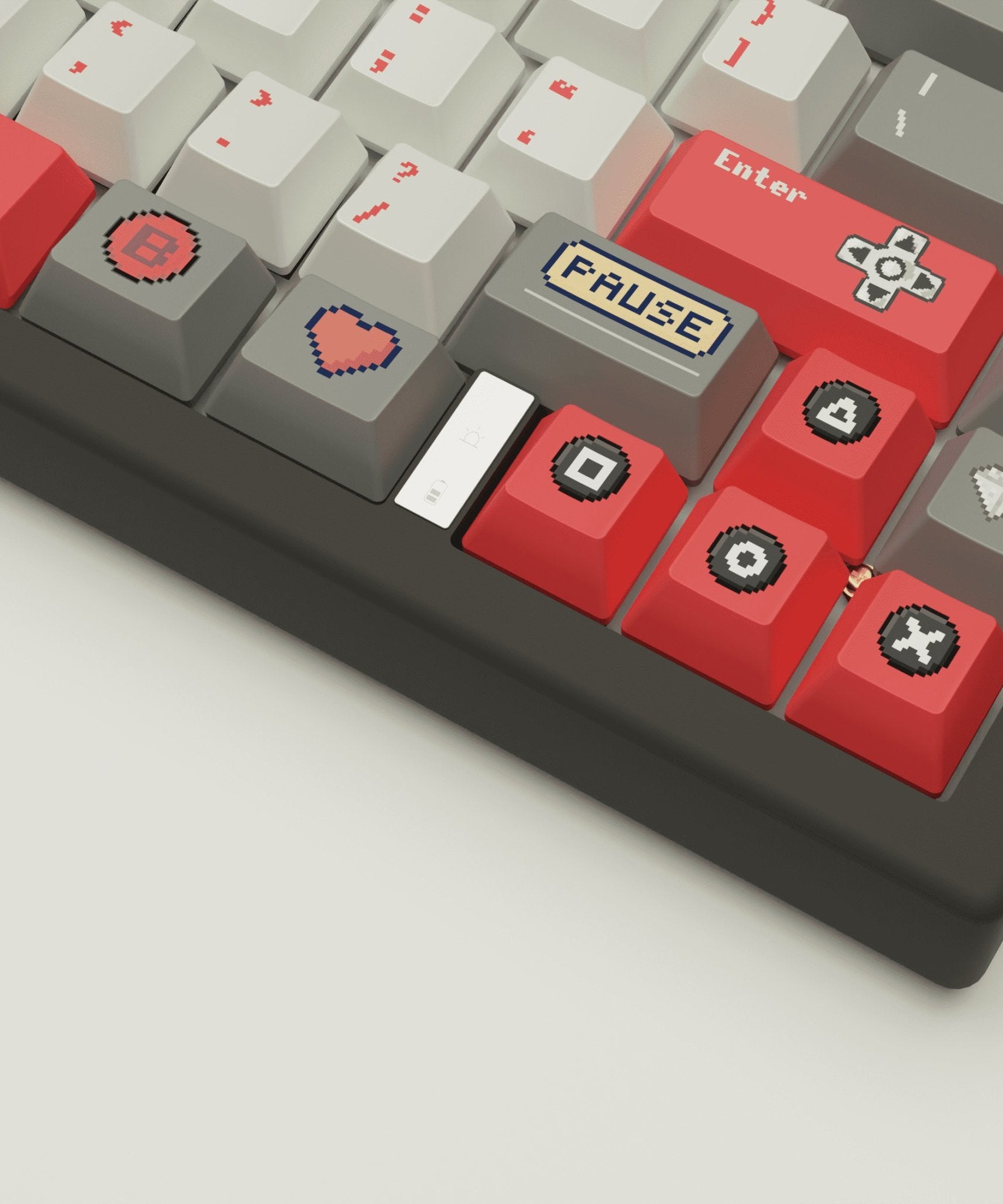 Pixel Game Design Keycaps and Mechanical Keyboard