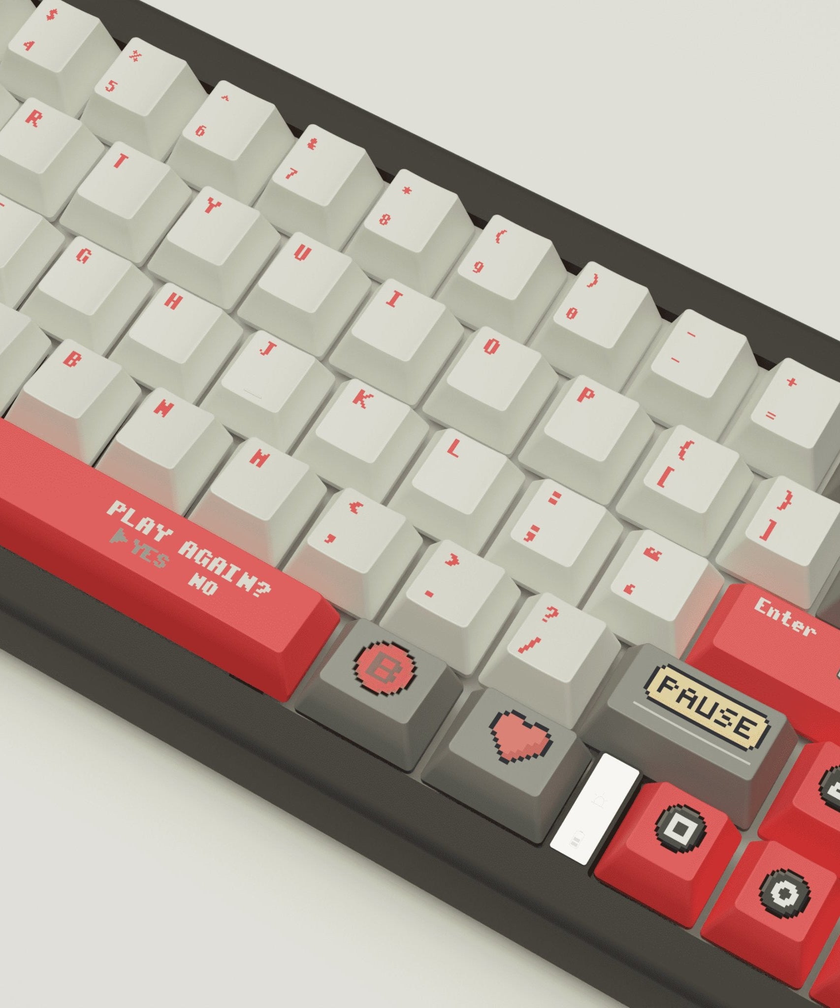 Pixel Game Design Keycaps and Mechanical Keyboard