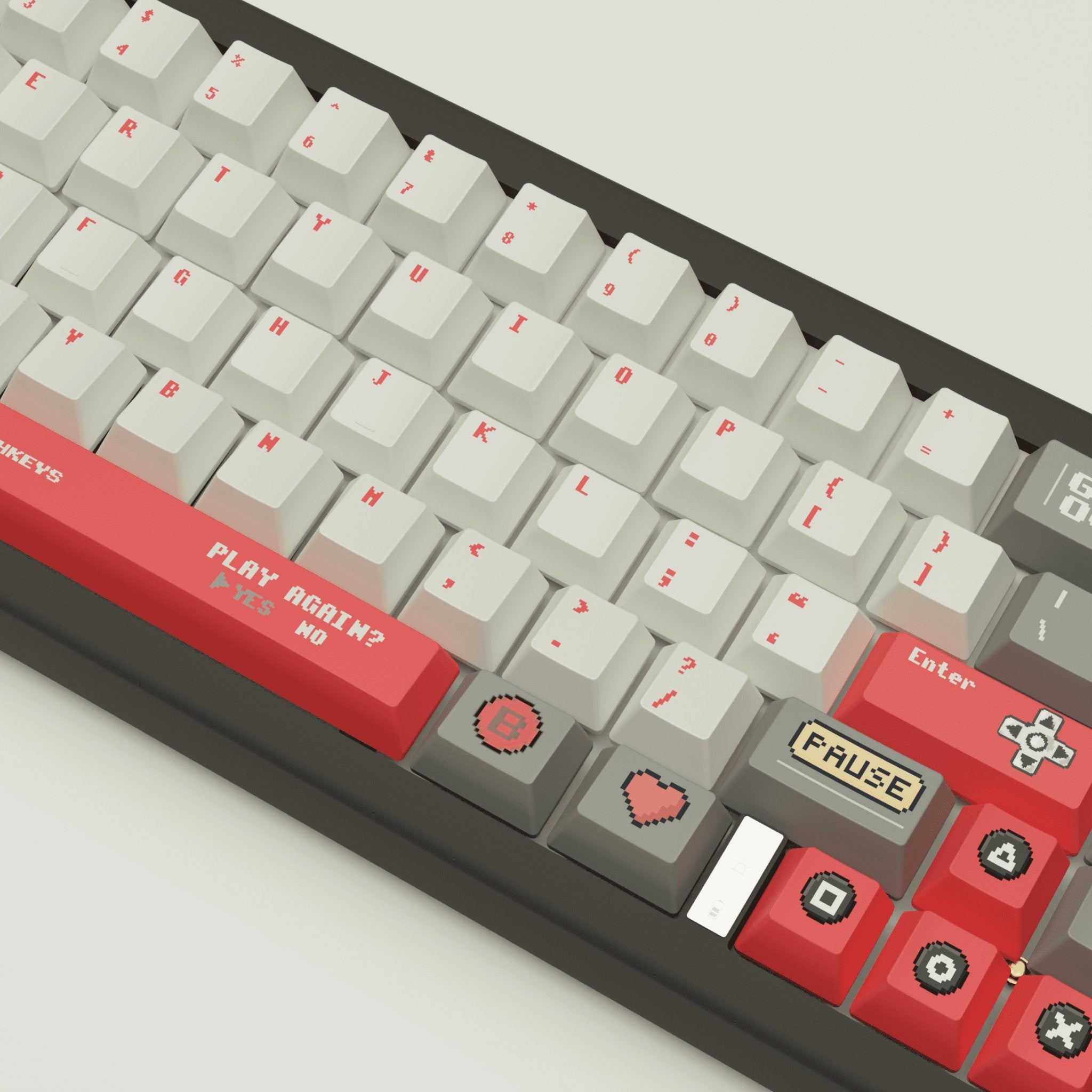 Pixel Game Design Keycaps and Mechanical Keyboard