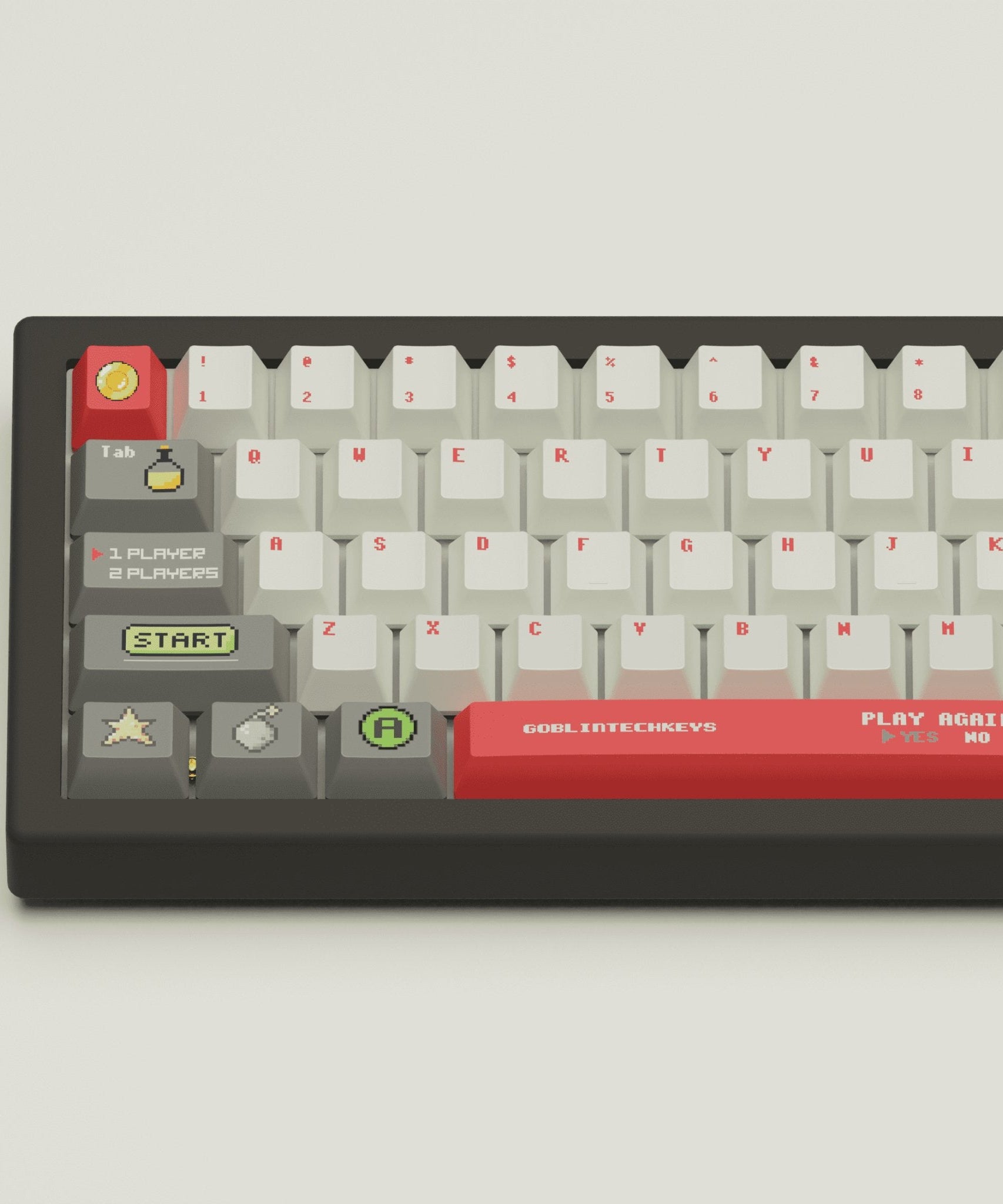 Pixel Game Design Keycaps and Mechanical Keyboard