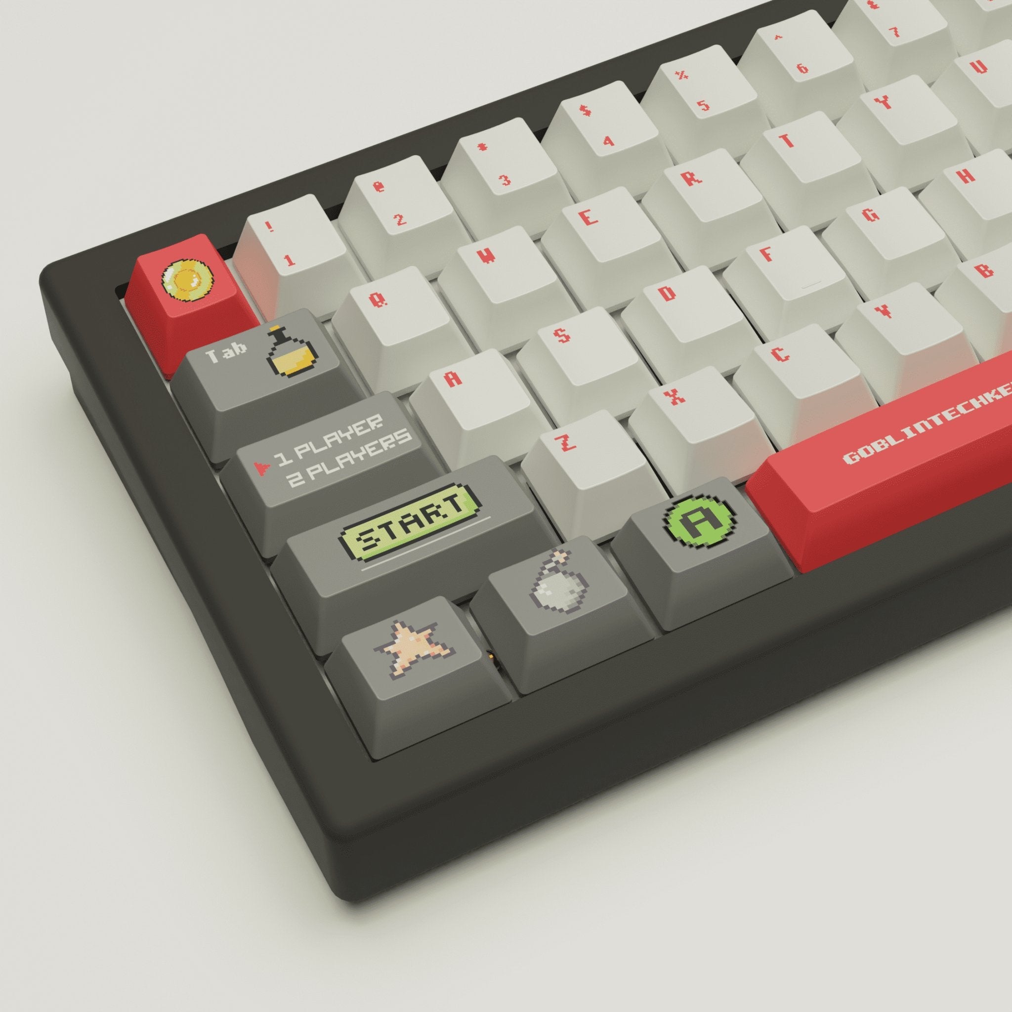 Pixel Game Design Keycaps and Mechanical Keyboard
