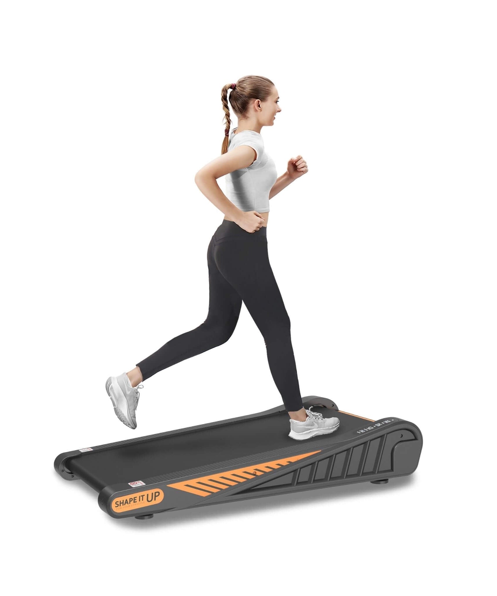 Rovix Portable Compact 2HP Under Desk Treadmill With Safety Key And Wheels for Home And Office Workouts (SAK72810)