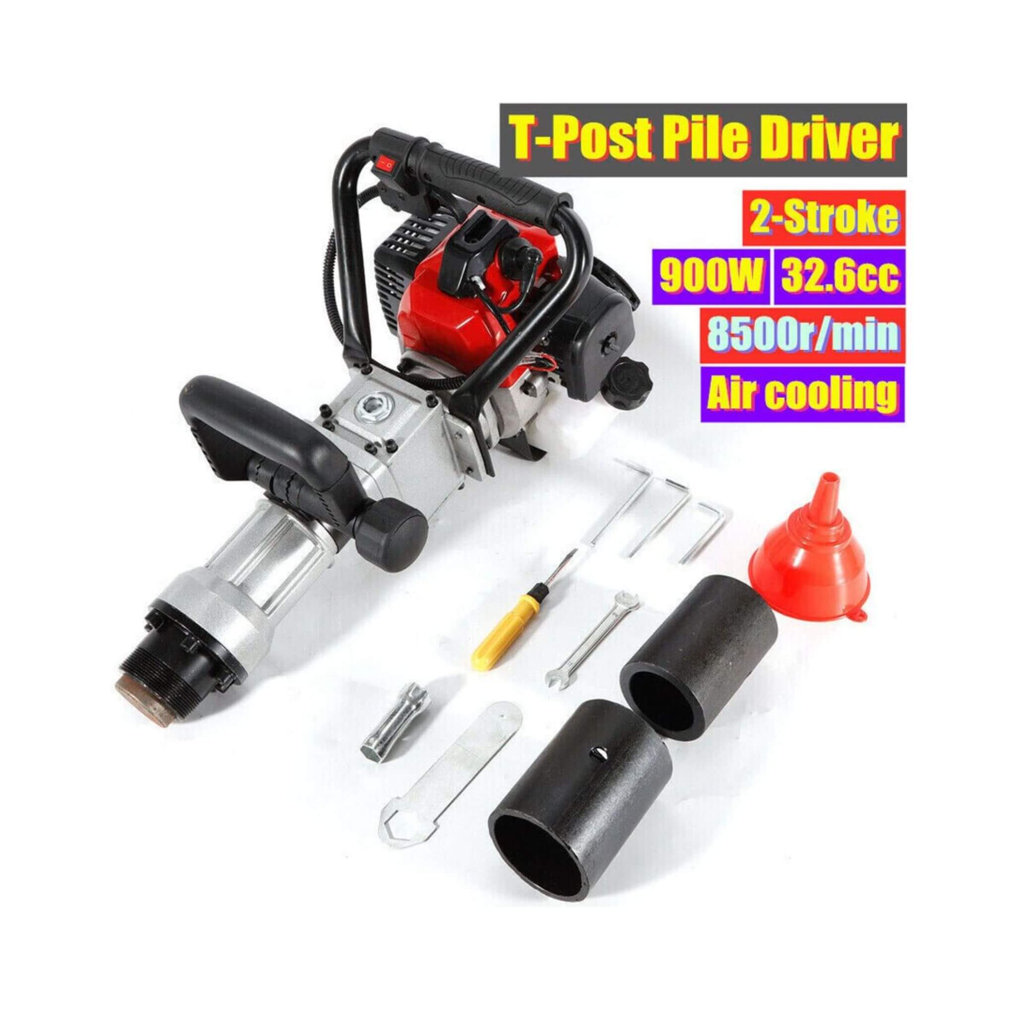 Portable 1.2HP Gas Powered Hydraulic Post Pounder Hole Driver (SAK92147)