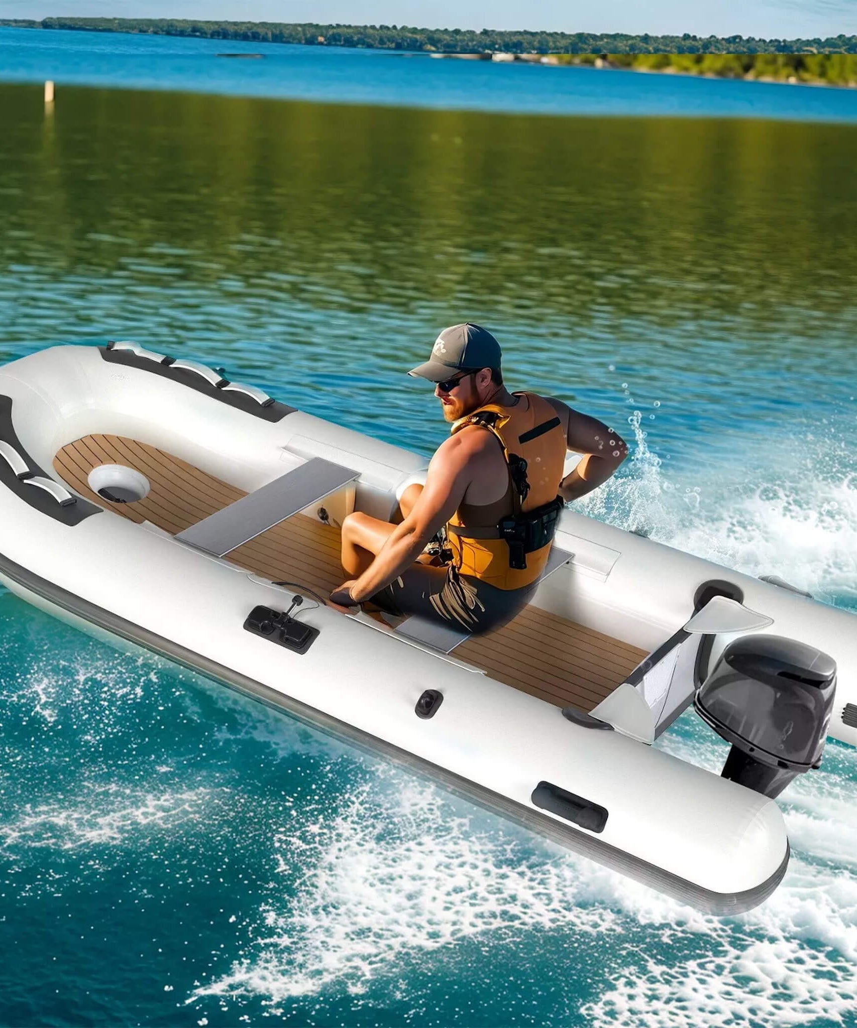 Portable Inflatable Dinghy Boat Kit With Accessories (SAK93784)