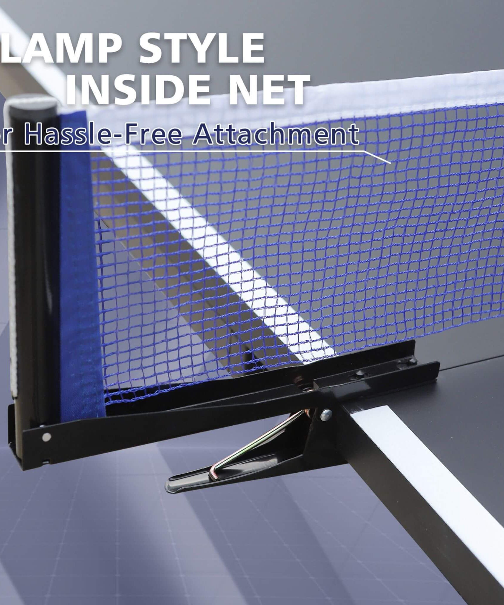 9FT Portable Mid-Size Ping Pong Table Set With Paddles, Balls, And Net (SAK82019)
