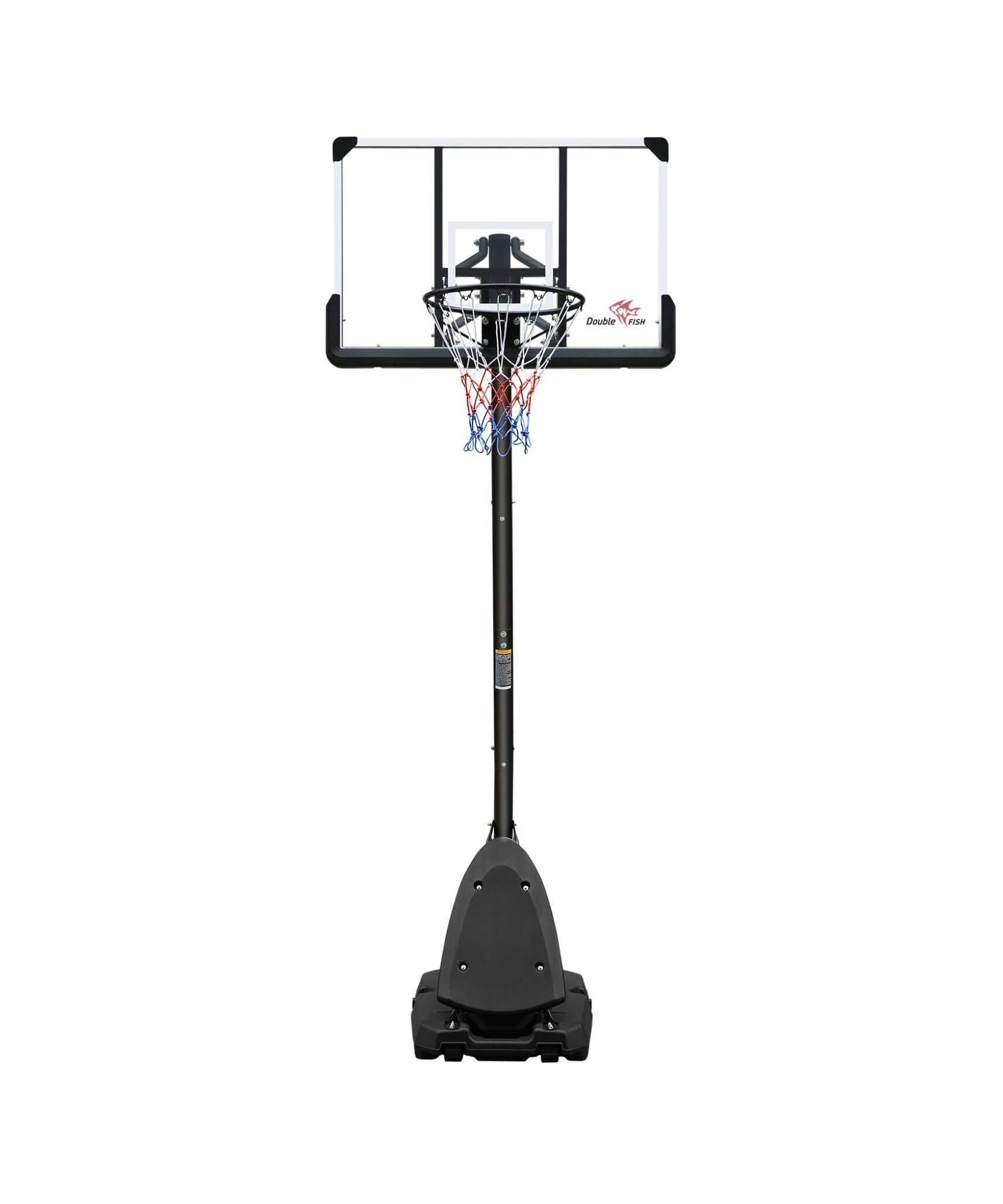 Portable Outdoor All-Weather Height Adjustable Basketball Hoop With 44-Inch Backboard And Wheels, 10FT (SAK58741)