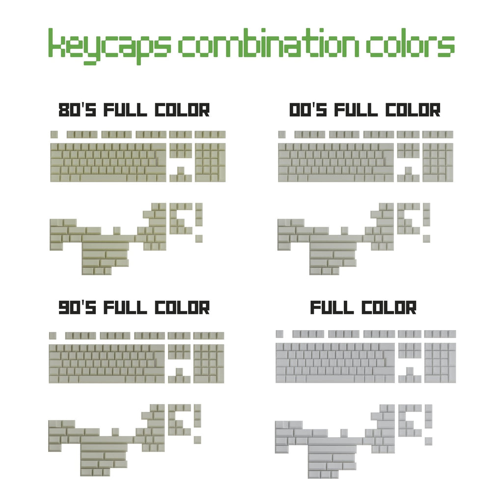 Portuguese Classic Vintage Keycaps Set | Retro Keycaps