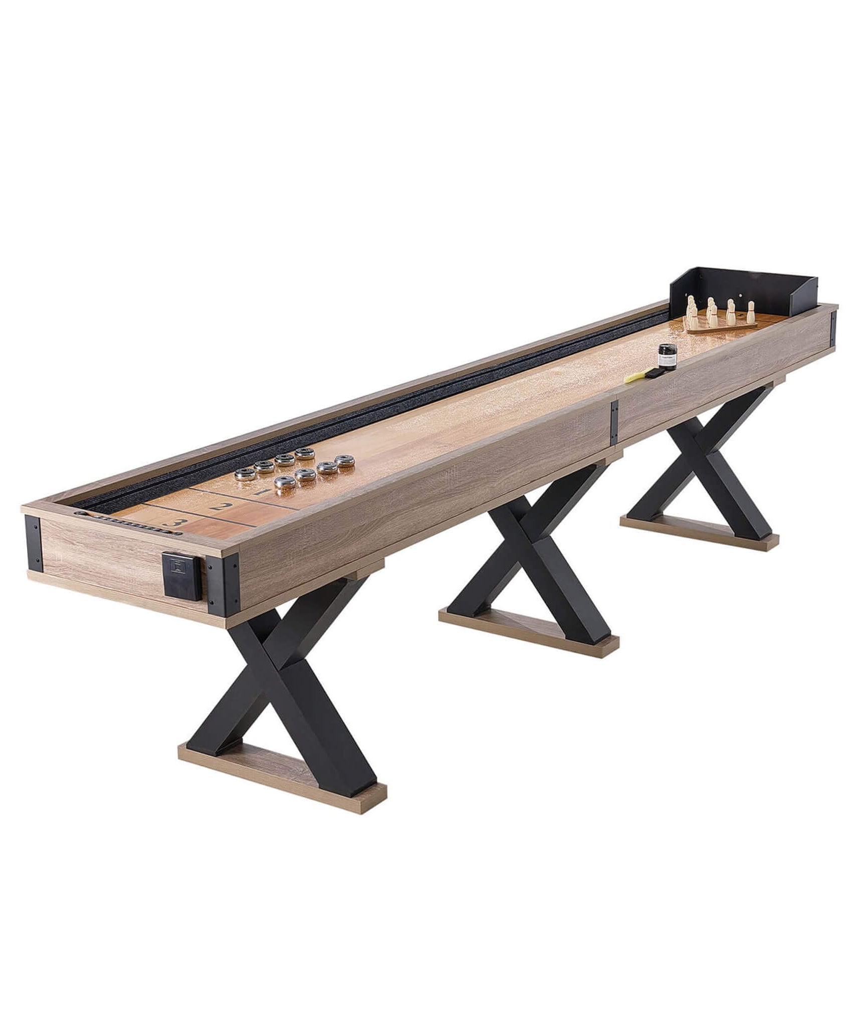Premium 2-In-1 Shuffleboard Game Table Set With Bowling Combo (SAK81698)