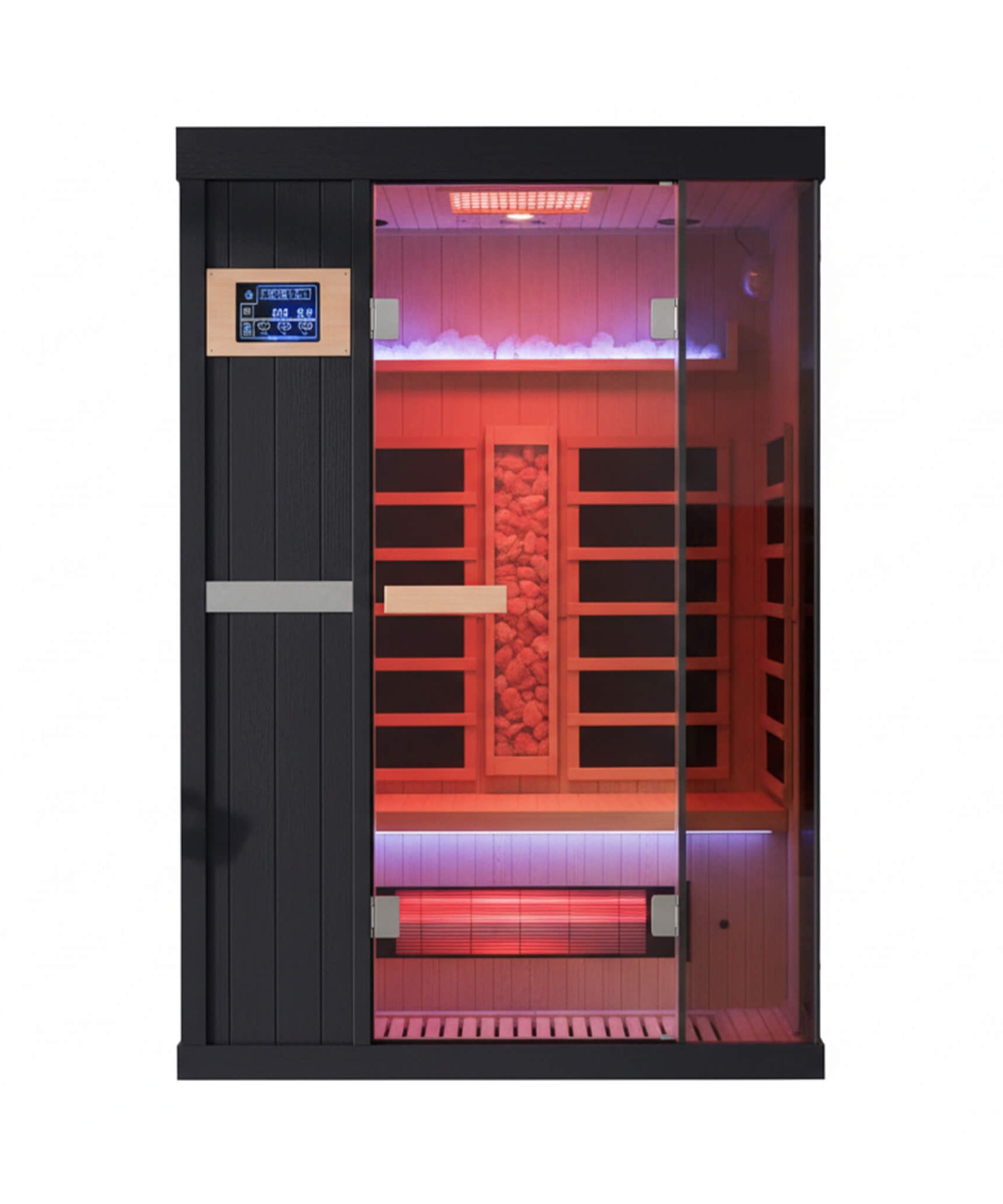 Thermora Pandora Premium 2-Person Indoor Infrared Sauna With Red Light Therapy And Himalayan Salt Rocks (SAK67305)