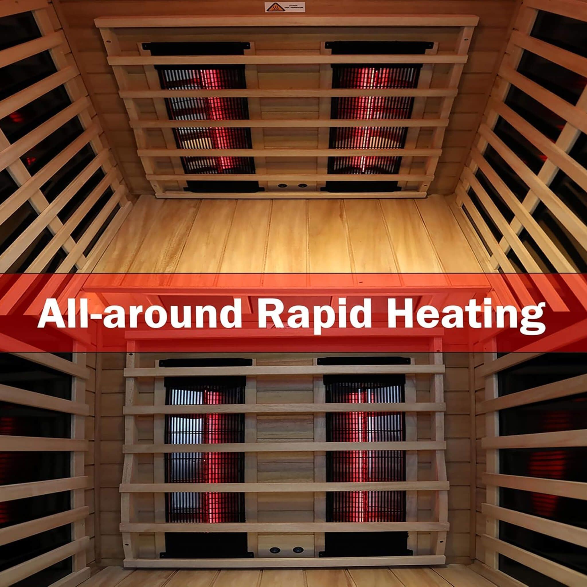 Thermora Alveron 2-Person Outdoor Mahogany Low EMF Far Infrared Sauna With Bluetooth Audio And LED Lights (SAK83719)