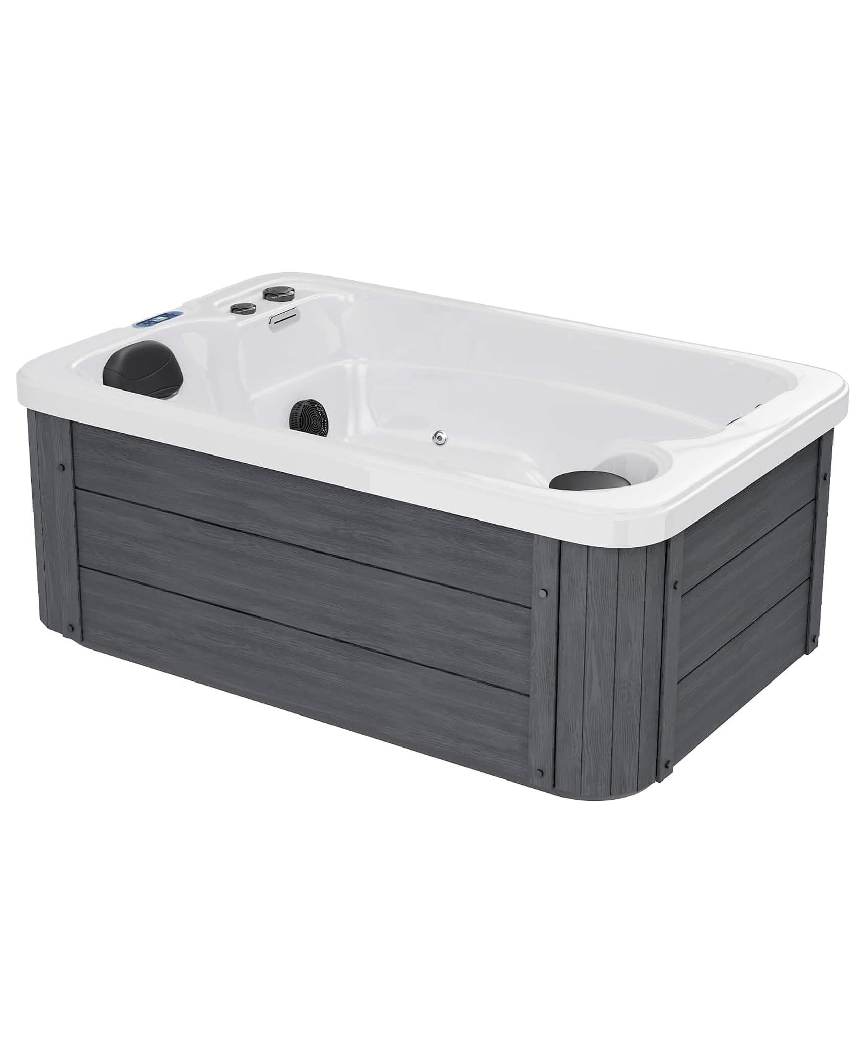 Nuvia Premium 2-Person Outdoor Hot Tub W/ 15 Stainless Steel Jets (SAK92015)
