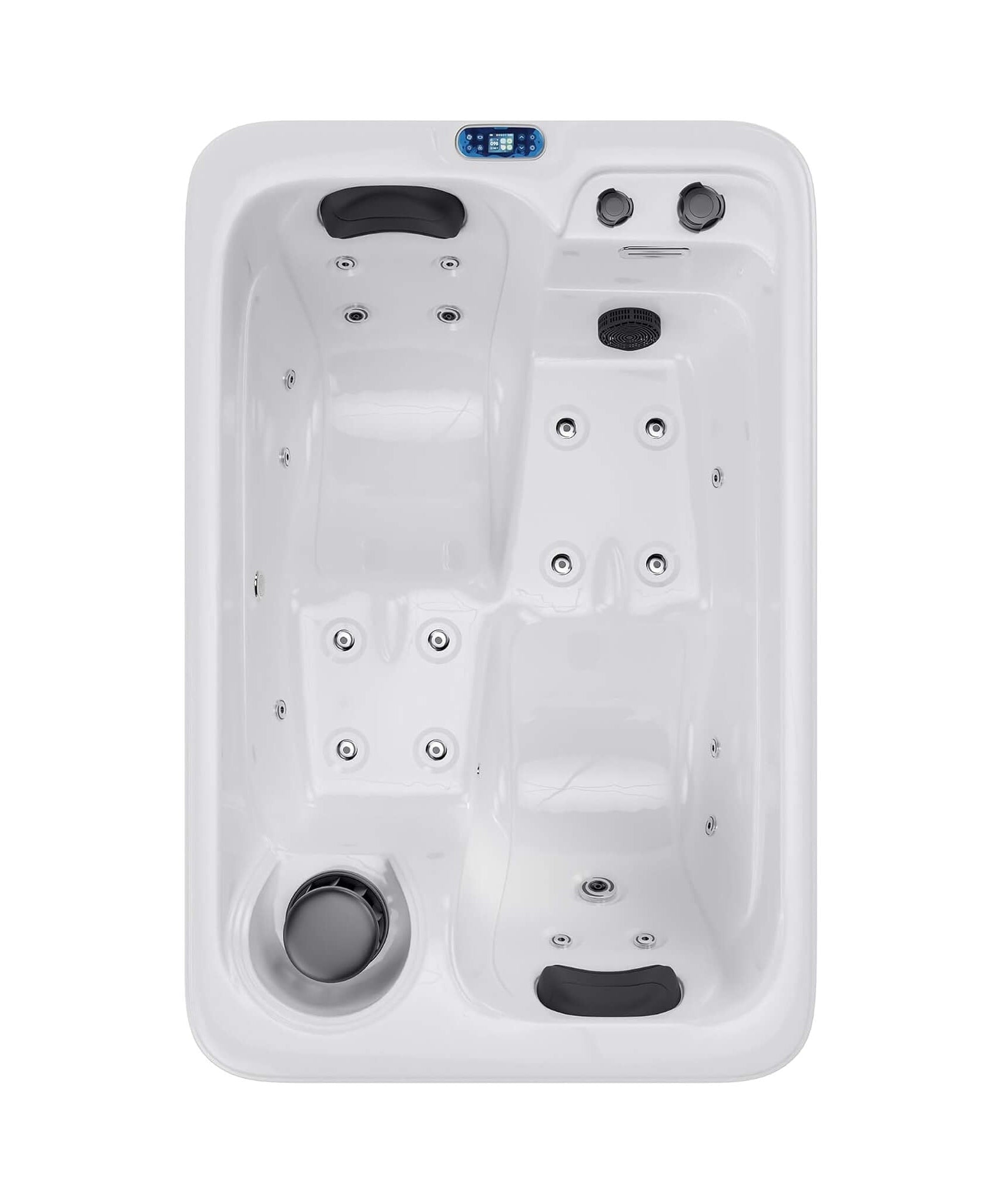 Nuvia Premium 2-Person Outdoor Hot Tub W/ 15 Stainless Steel Jets (SAK92015)